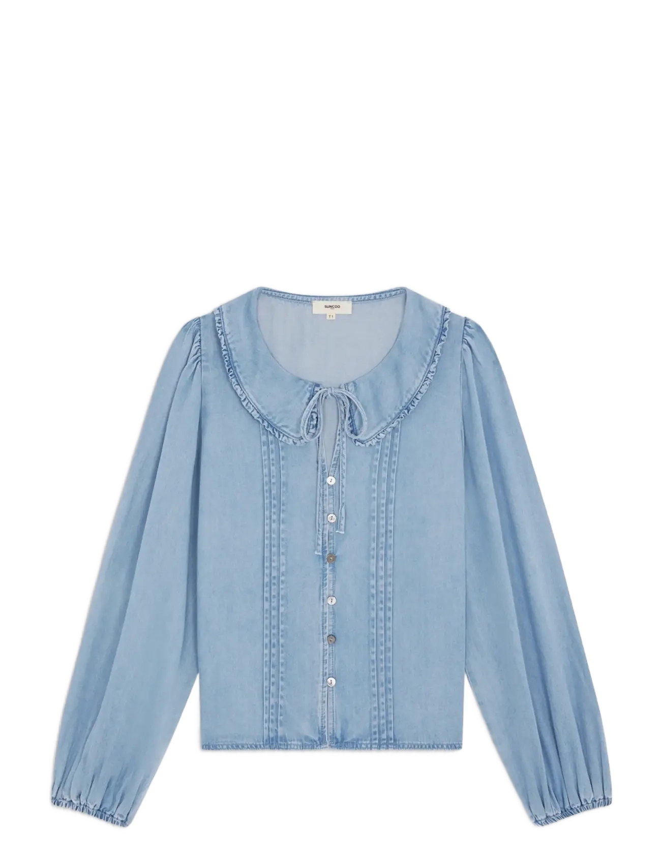 SUNCOO Paris Lazar - Jeanshemden - JEANS CLAIR / blue