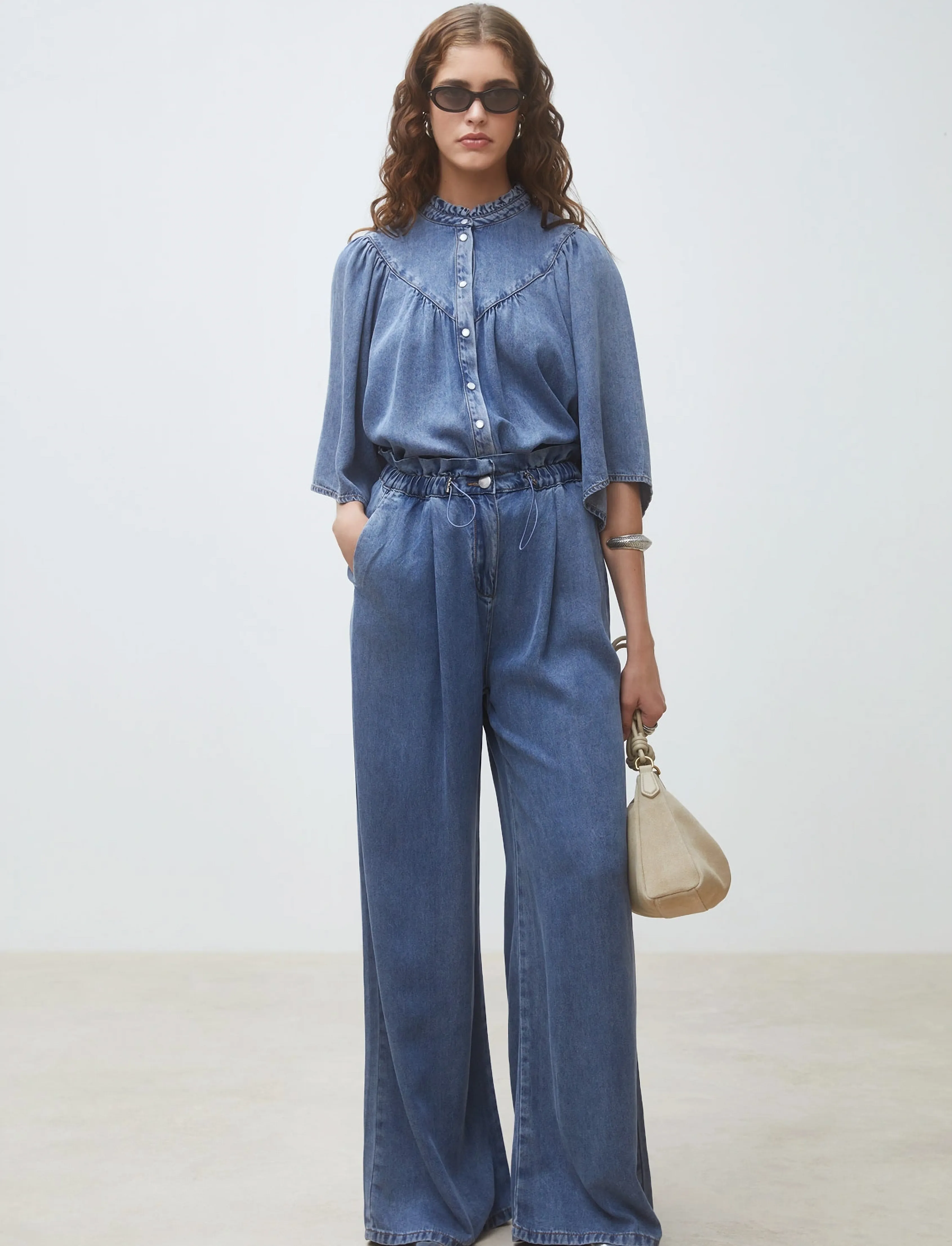 SUNCOO Paris Louise, S, Blue, Skjorter > Denim-Skjorter, Dame