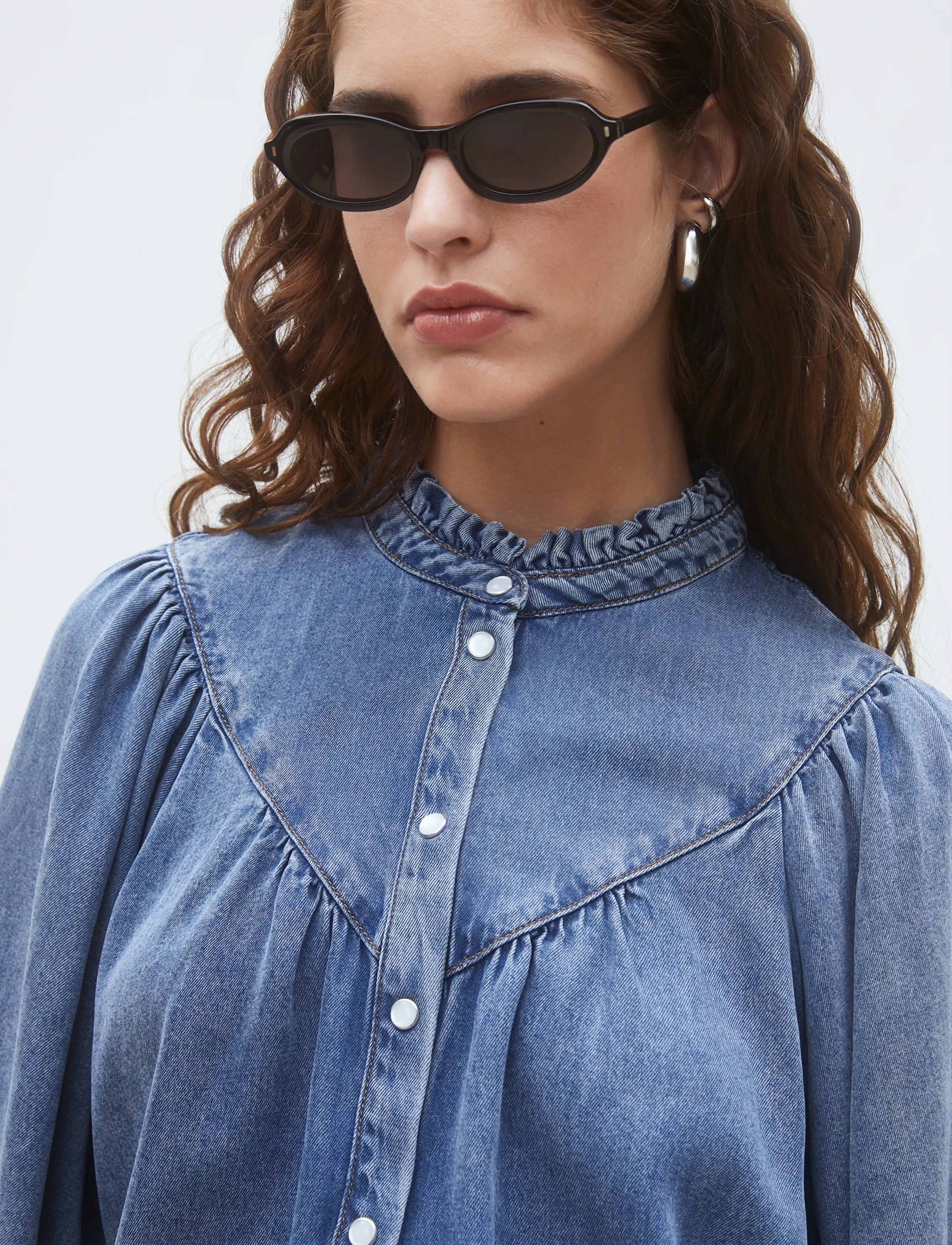 SUNCOO Paris - Louise - jeanshemden - bleu jeans - 5