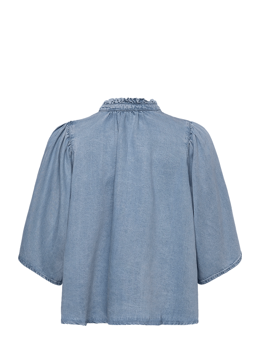 SUNCOO Paris - Louise - chemises en jeans - jeans clair - 2