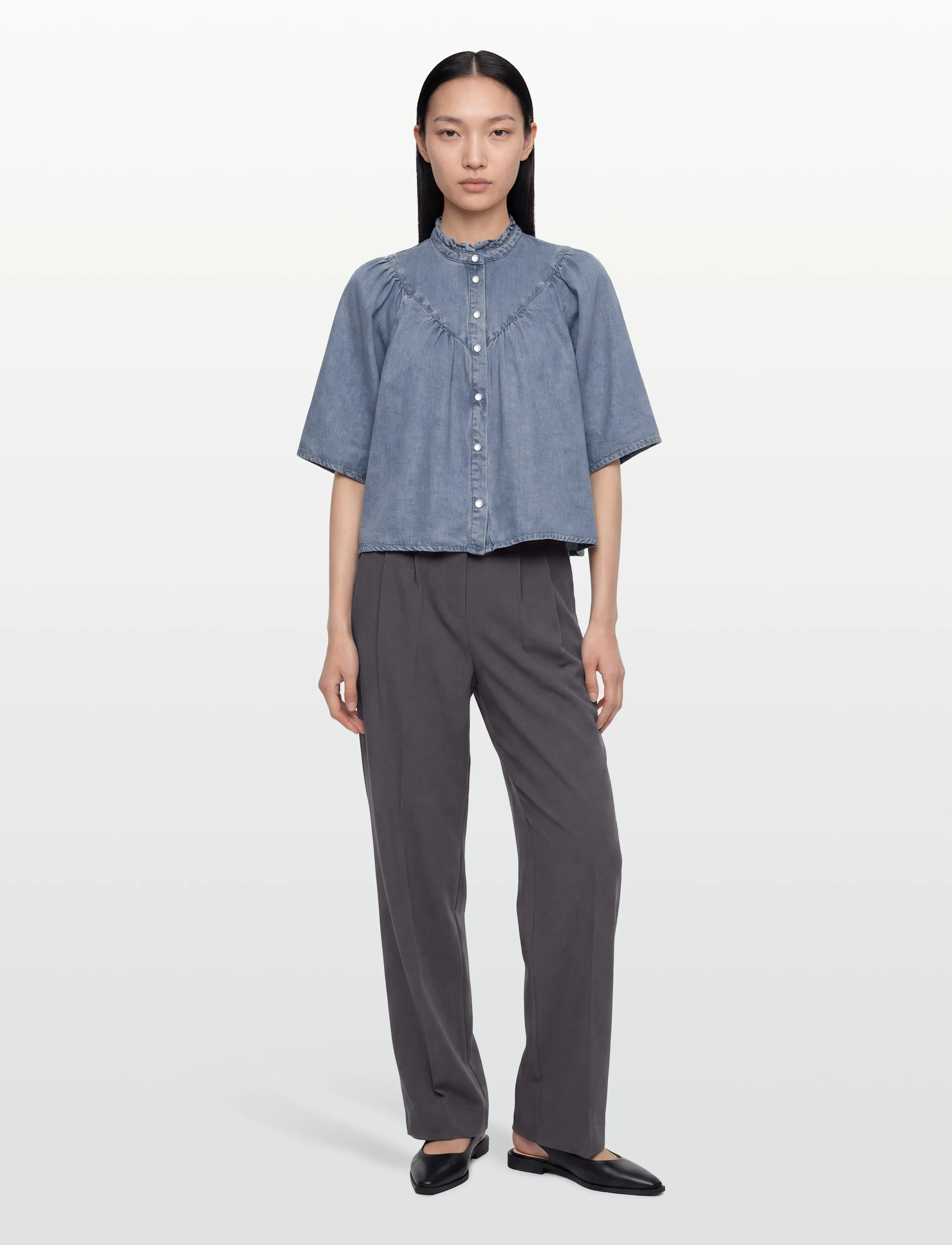 SUNCOO Paris Louise, L, Blue, Skjorter > Denim-Skjorter, Dame
