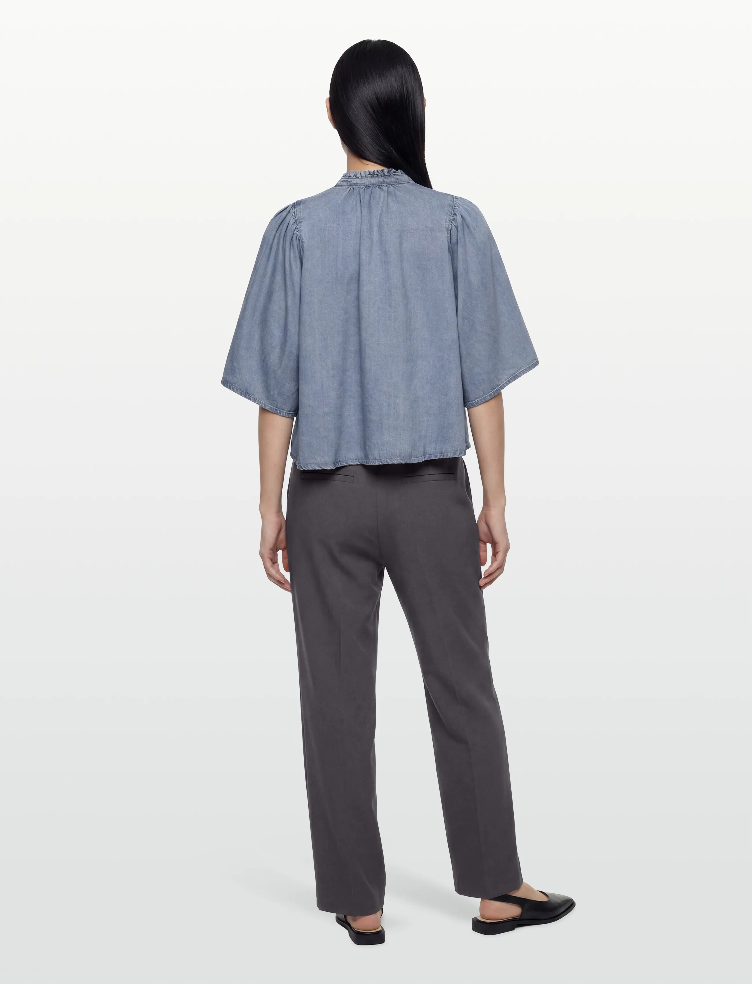 SUNCOO Paris - Louise - chemises en jeans - jeans clair - 4