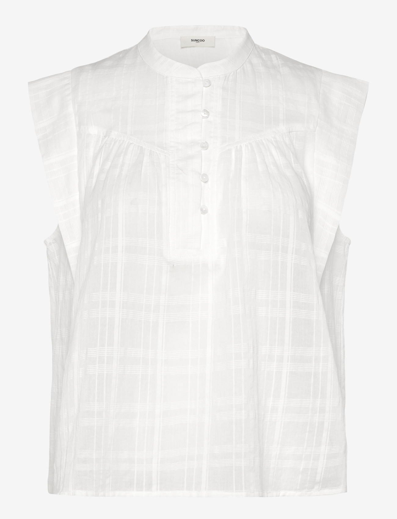 SUNCOO Paris - Lily - sleeveless blouses - blanc casse - 0