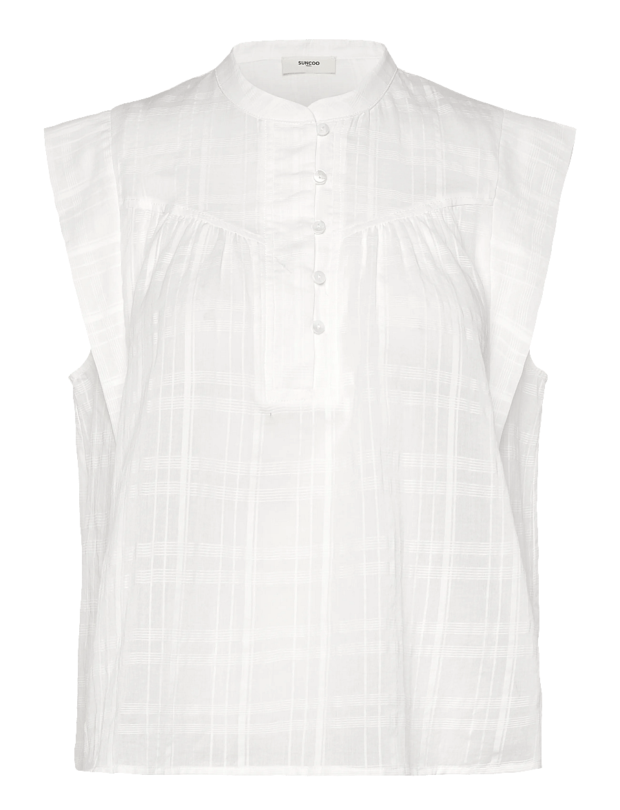 SUNCOO Paris - Lily - Ärmellose blusen - blanc casse - 1
