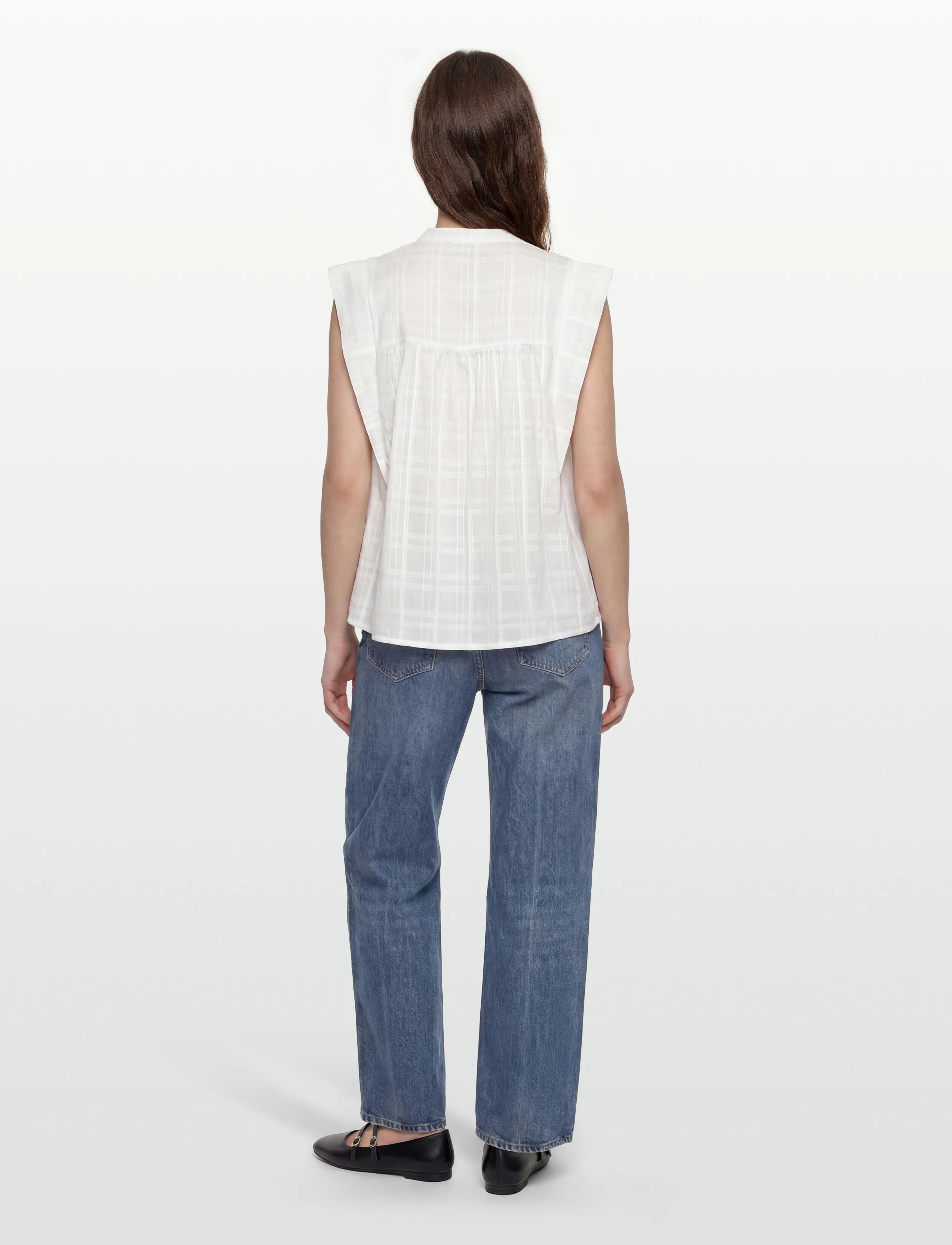 SUNCOO Paris - Lily - Ärmlösa blusar - blanc casse - 4