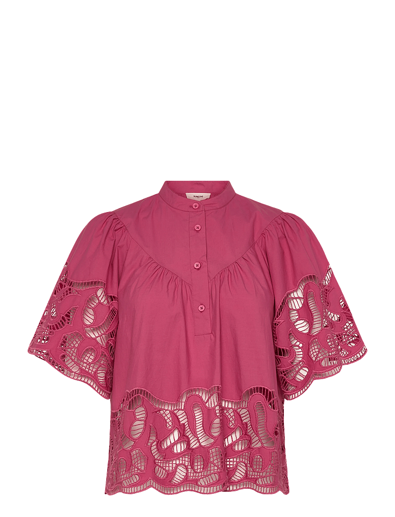 SUNCOO Paris - Linda - kurzämlige blusen - bois de rose - 0