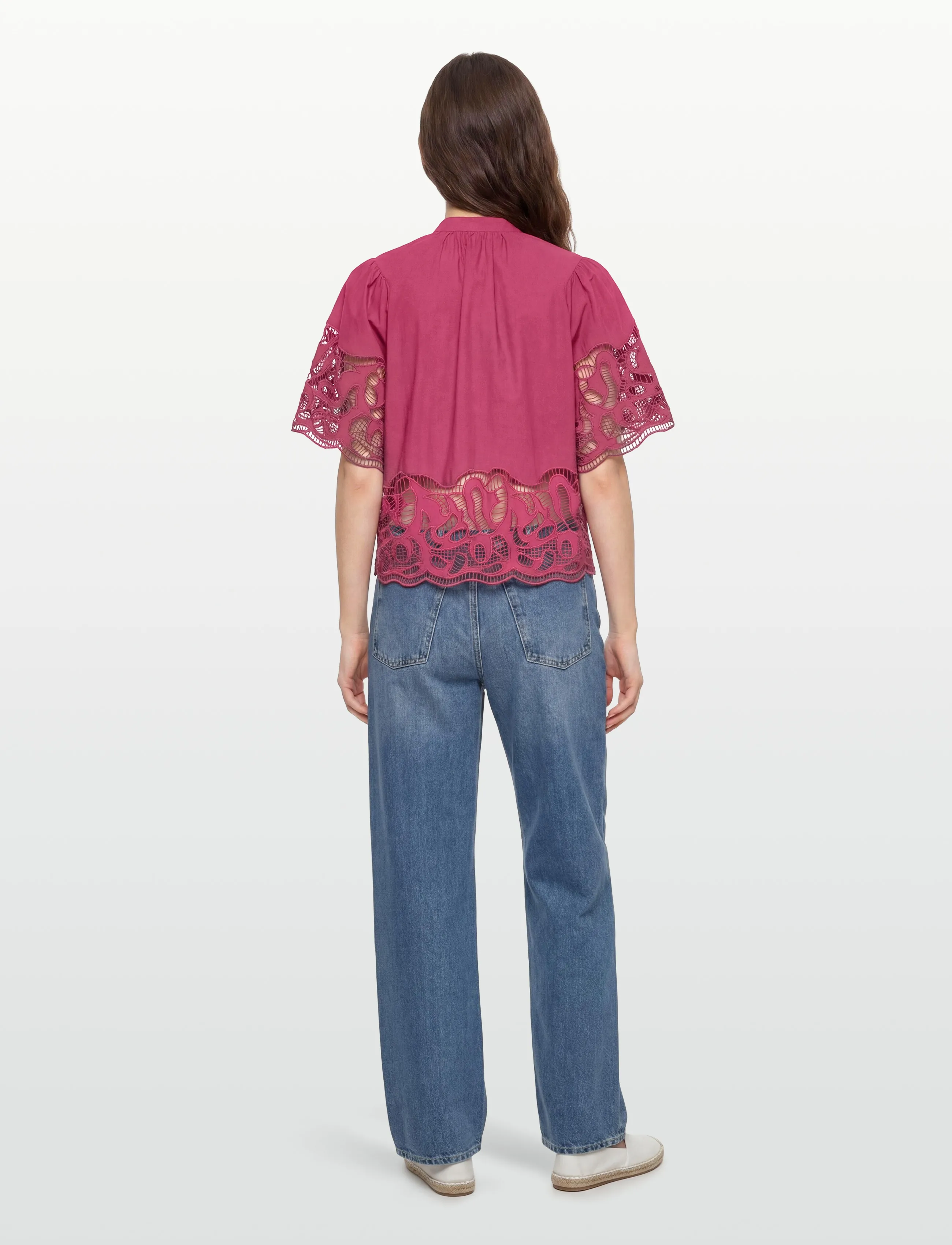 SUNCOO Paris - Linda - short-sleeved blouses - bois de rose - 4