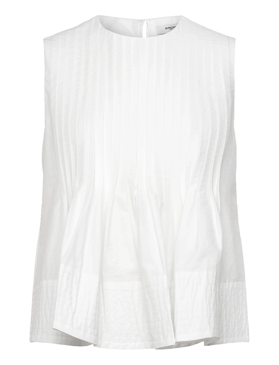 SUNCOO Paris - Luigi - Ärmellose blusen - blanc casse - 1