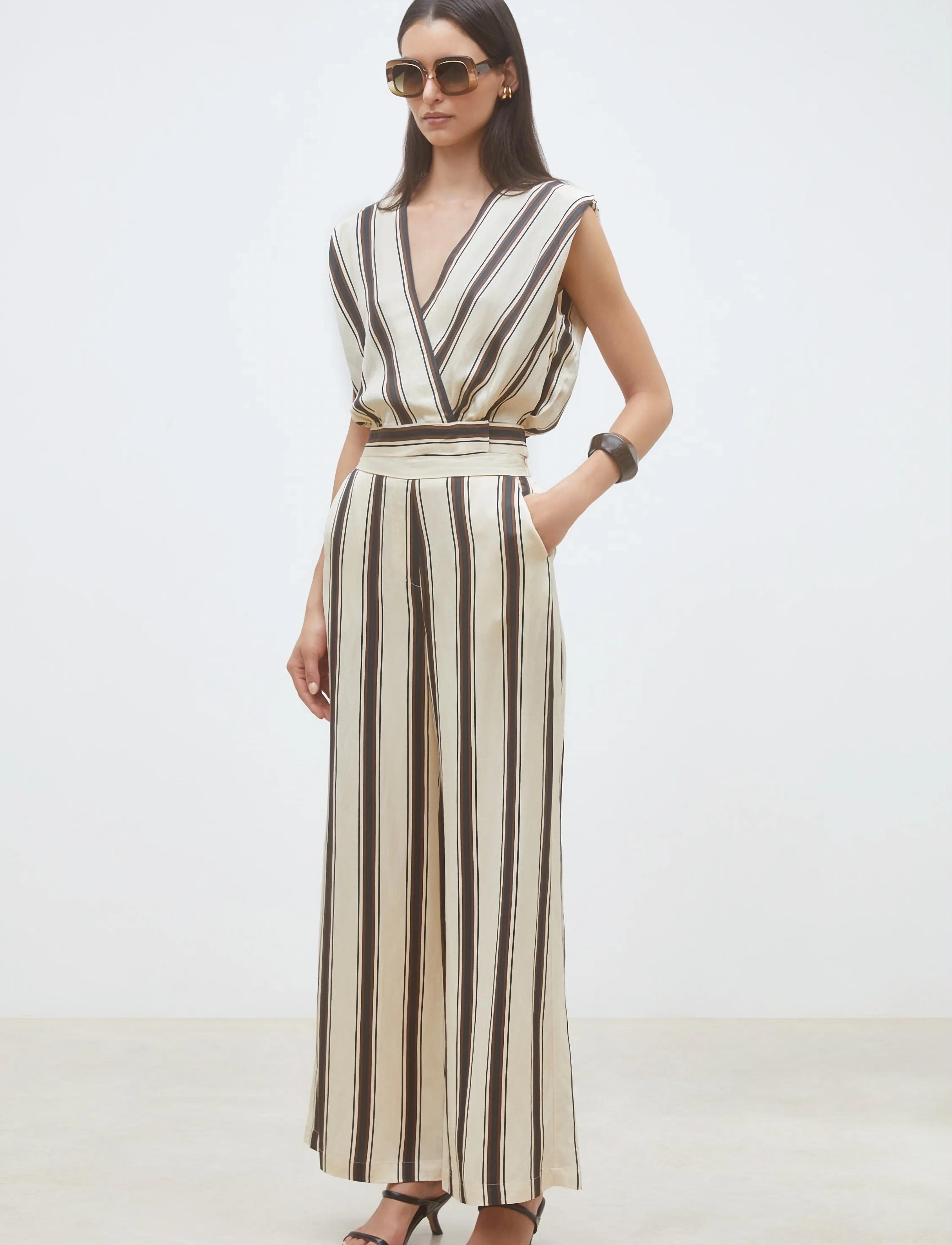 SUNCOO Paris Loane, M, Cream, Bluser > Uden Ærmer, Dame