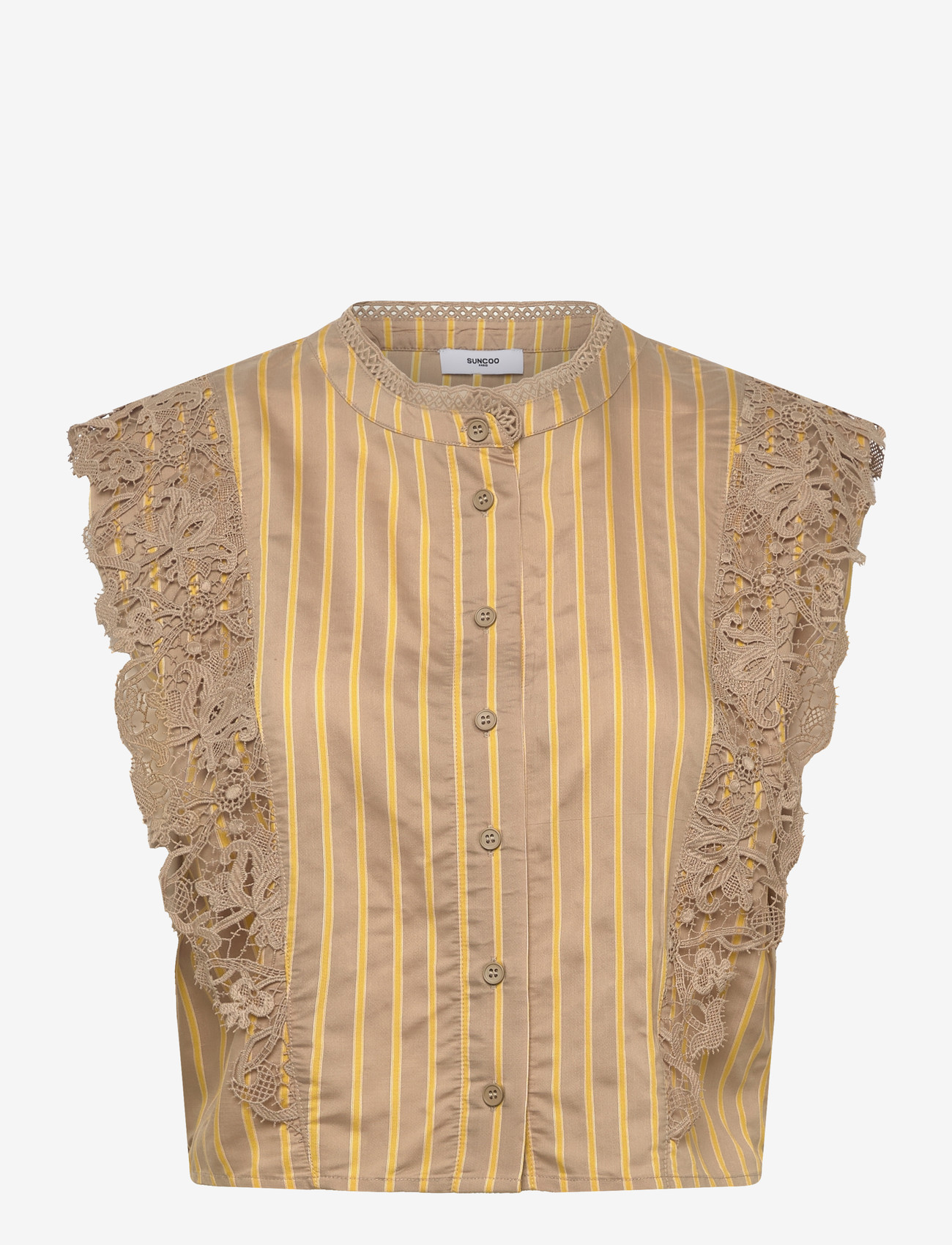 SUNCOO Paris - Lazur - sleeveless blouses - camel - 1