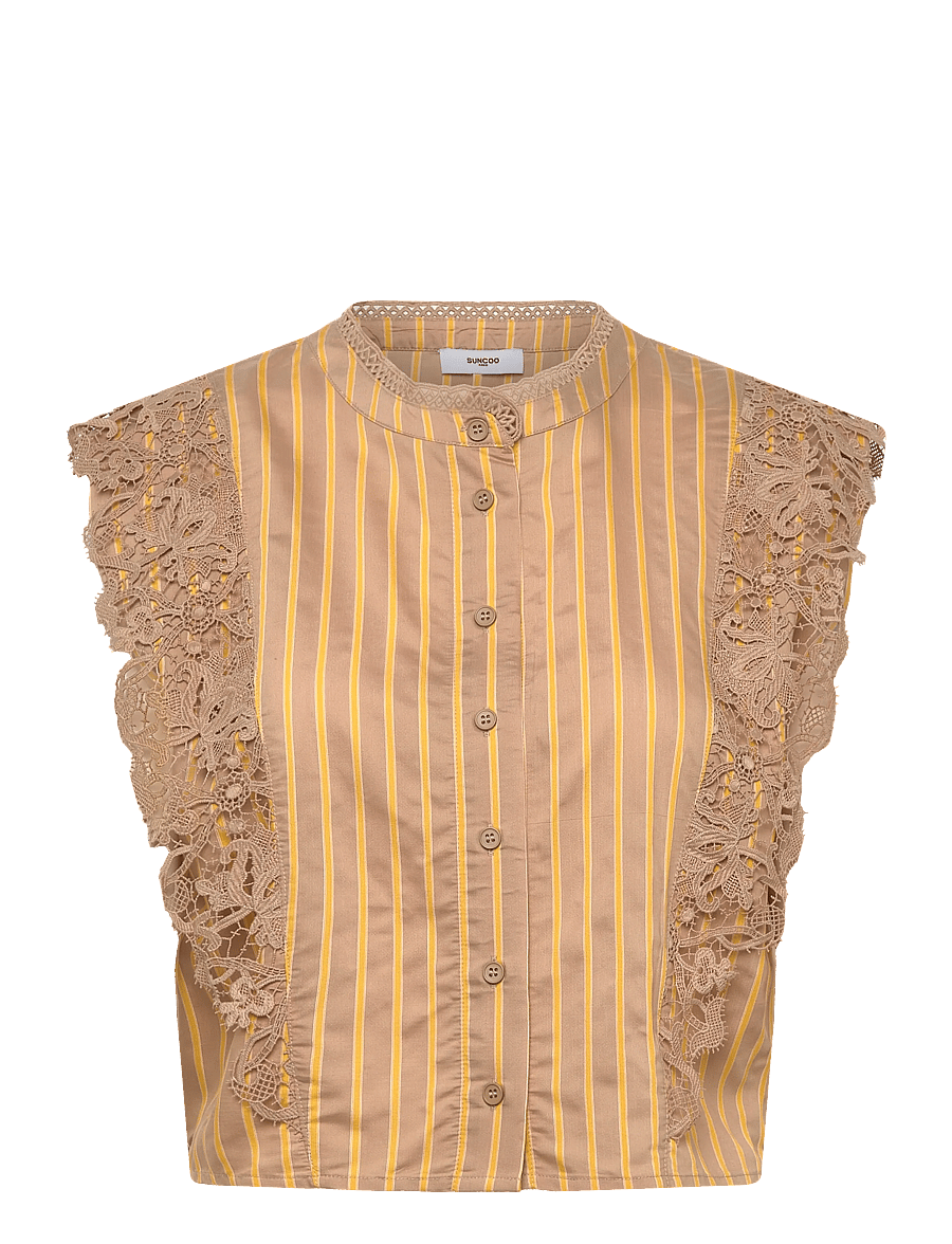 SUNCOO Paris - Lazur - Ärmellose blusen - camel - 1