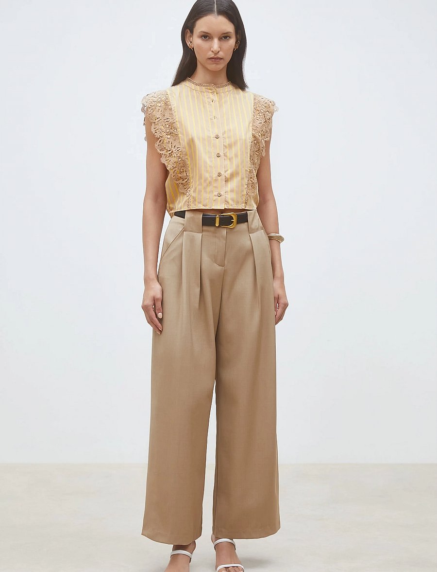 SUNCOO Paris - Lazur - Ärmellose blusen - camel - 0