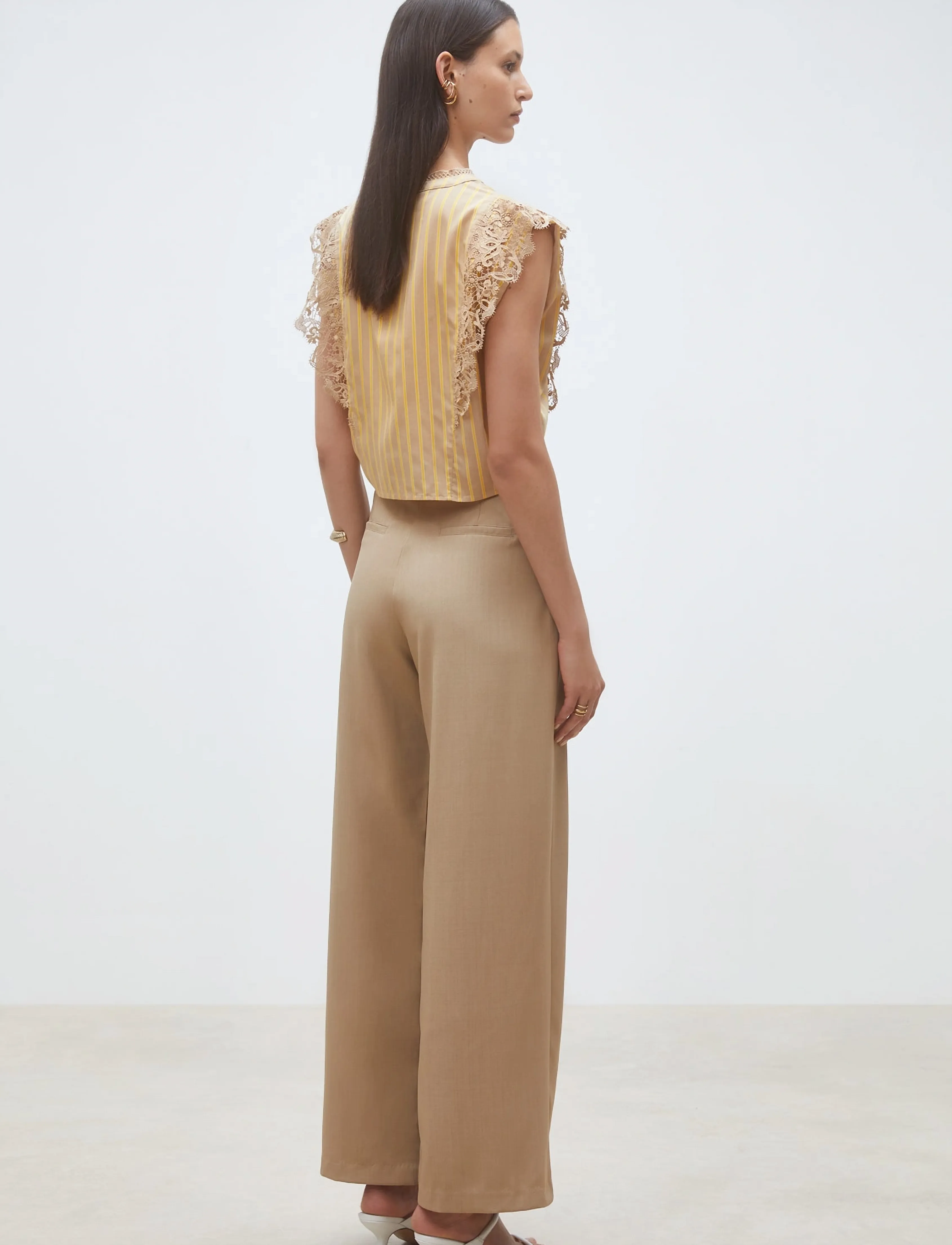 SUNCOO Paris - Lazur - ermalausar blússur - camel - 3