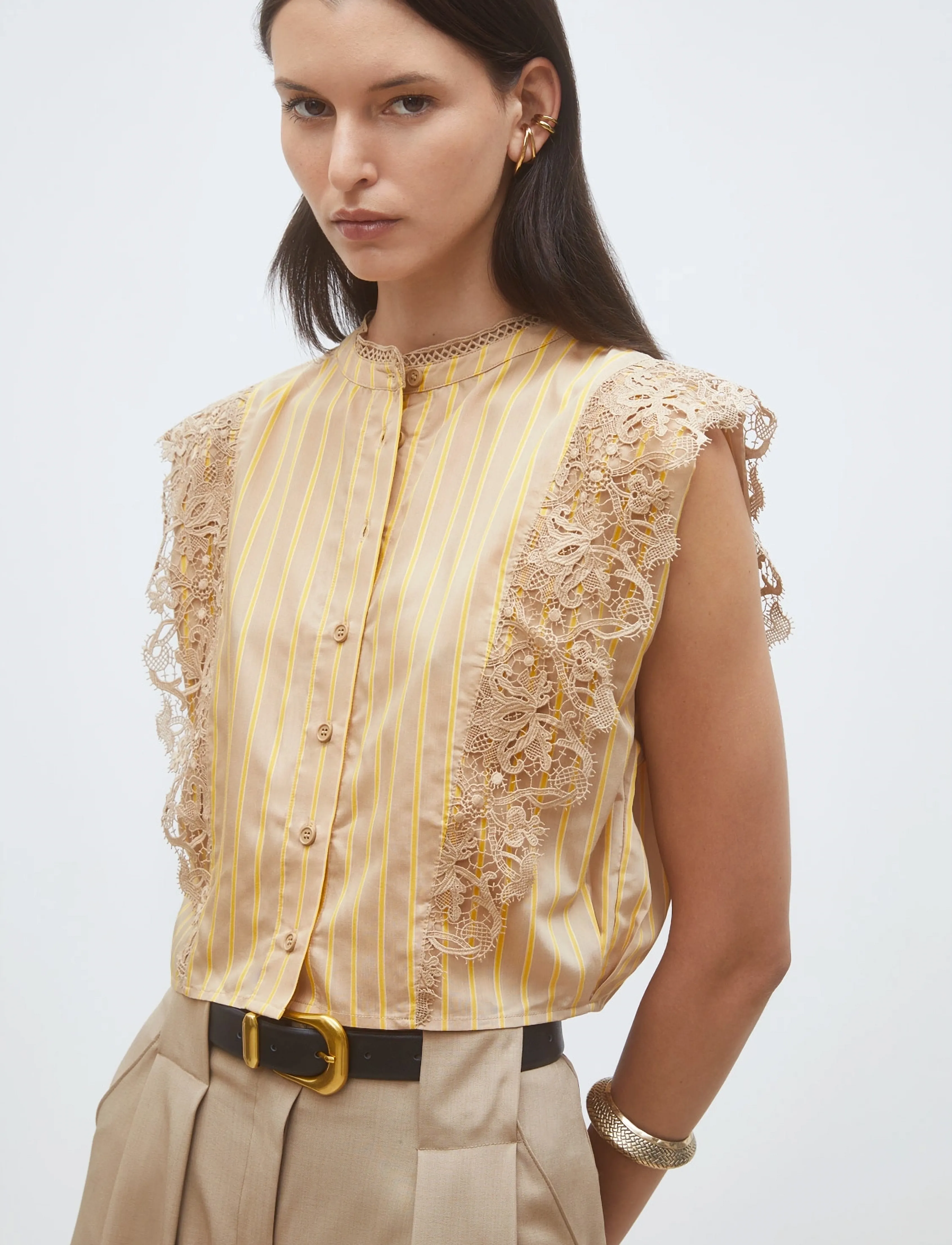 SUNCOO Paris - Lazur - Ärmellose blusen - camel - 4
