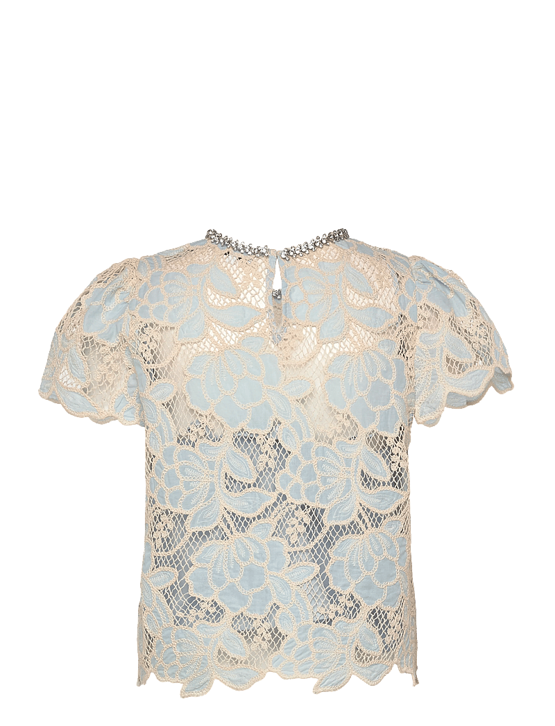 SUNCOO Paris - Lexy - kurzämlige blusen - bleu ciel - 2