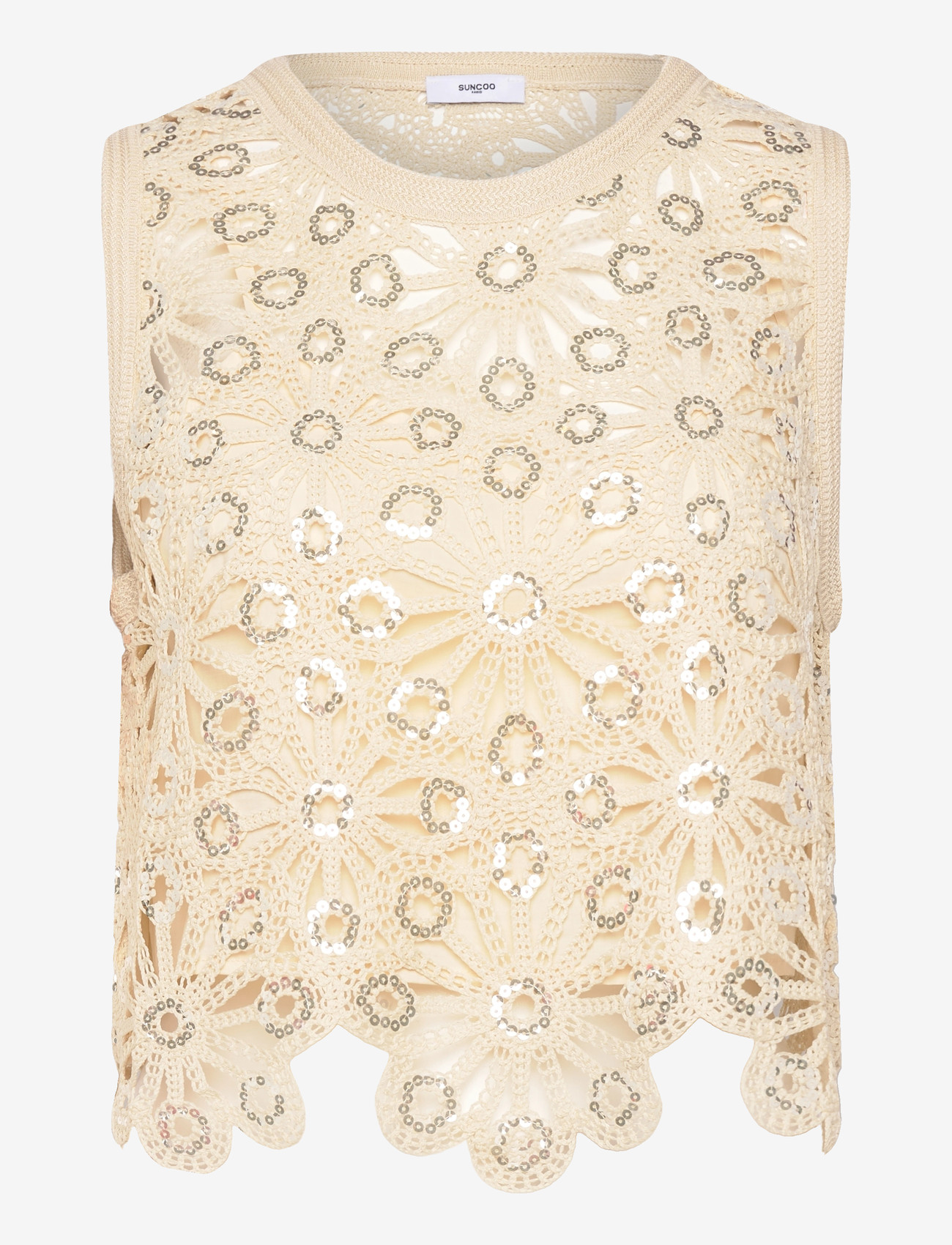 SUNCOO Paris - Lois - tanktops - beige - 0