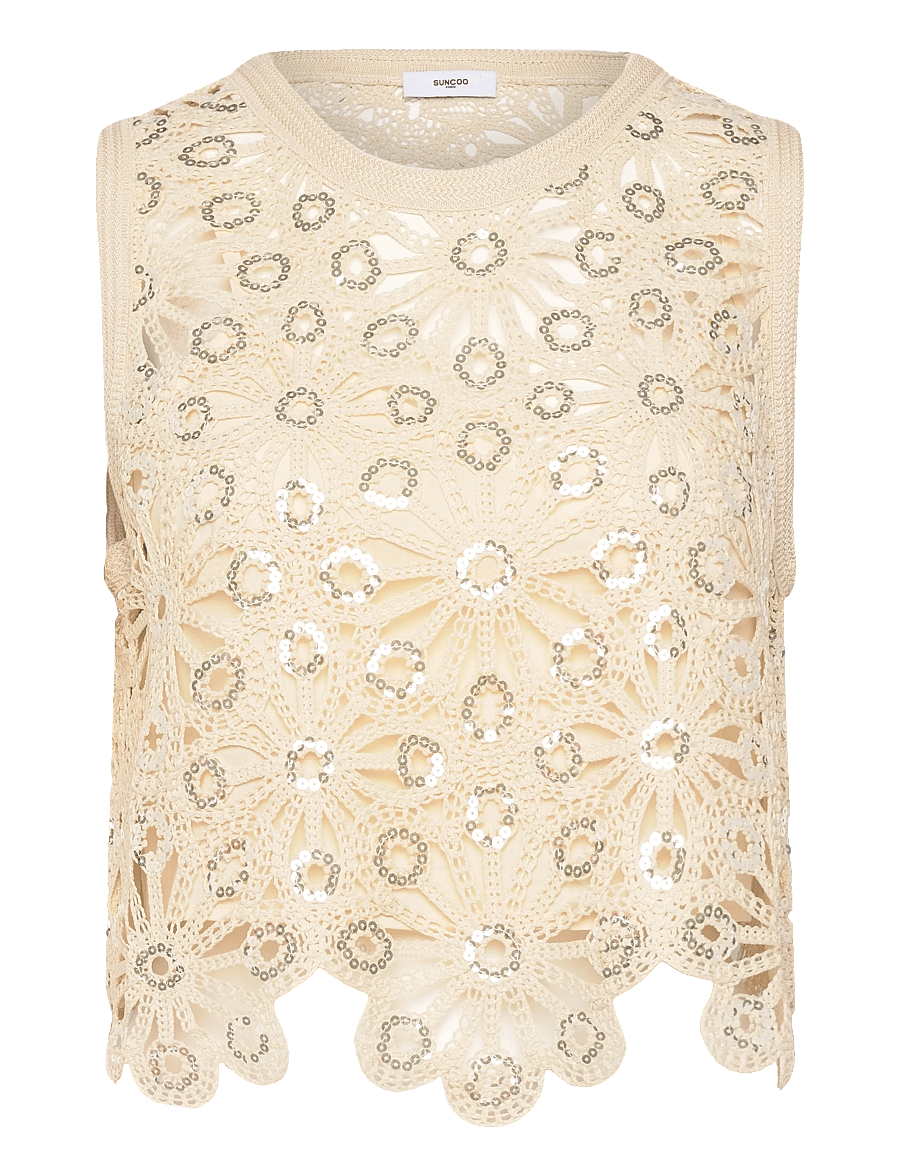 SUNCOO Paris - Lois - Ärmellose tops - beige - 1