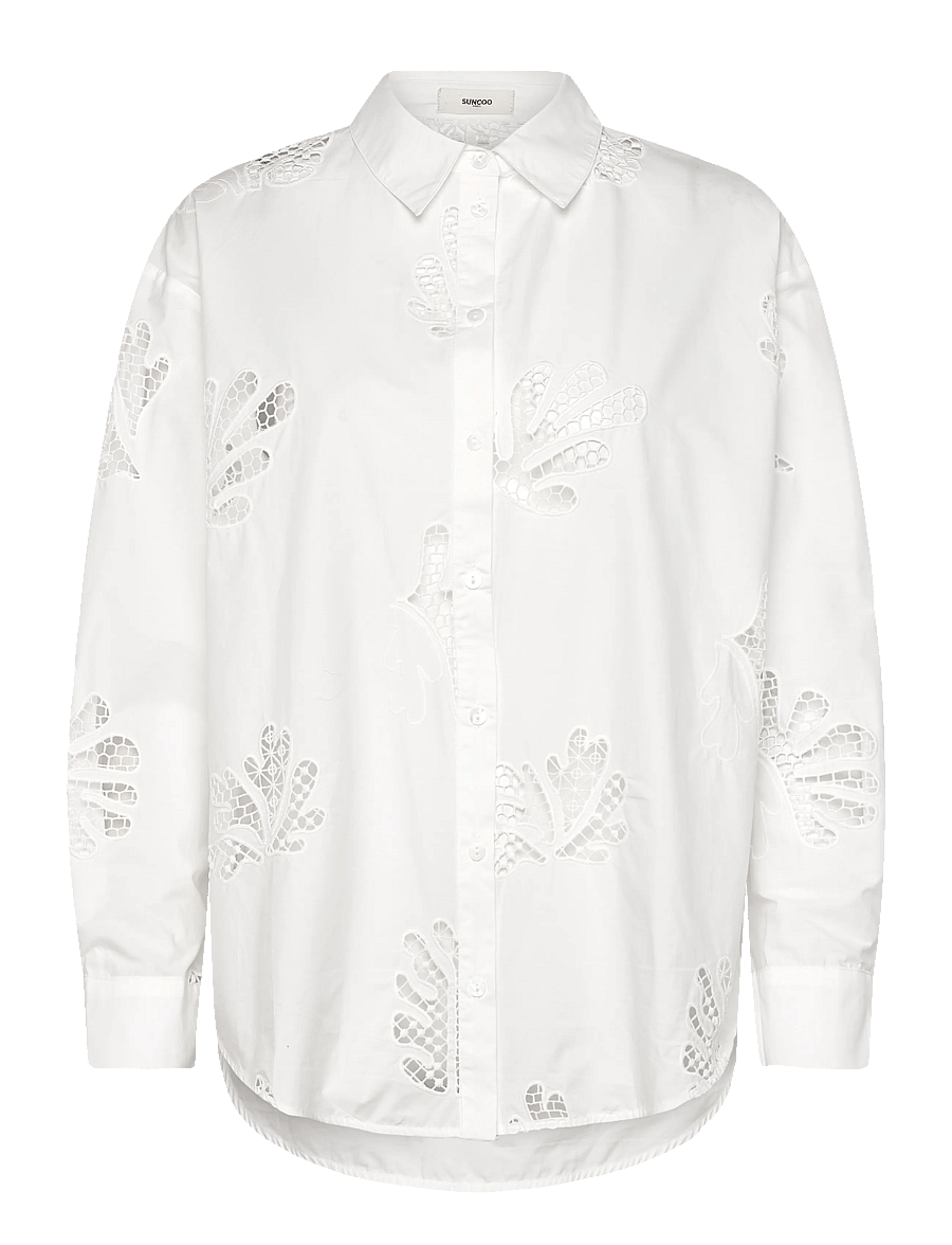 SUNCOO Paris - Loula - langärmlige hemden - blanc casse - 1