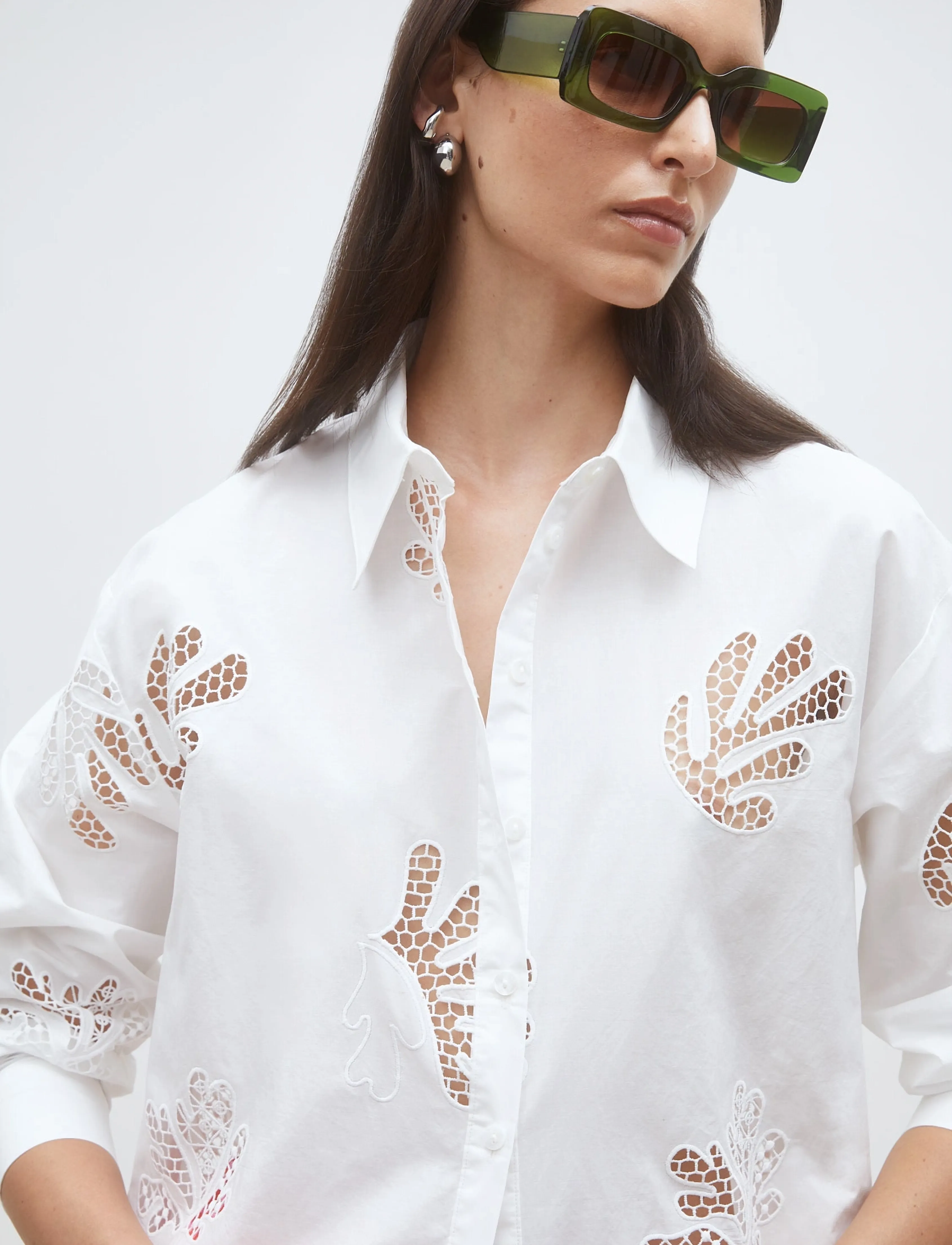SUNCOO Paris - Loula - long-sleeved shirts - blanc casse - 5