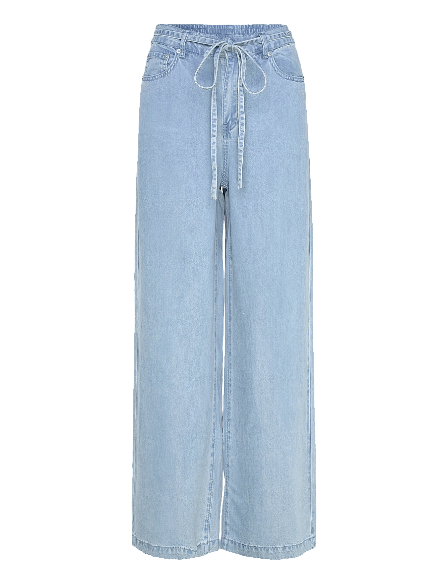 SUNCOO Paris - Rabi - hosen mit weitem bein - jeans clair - 1