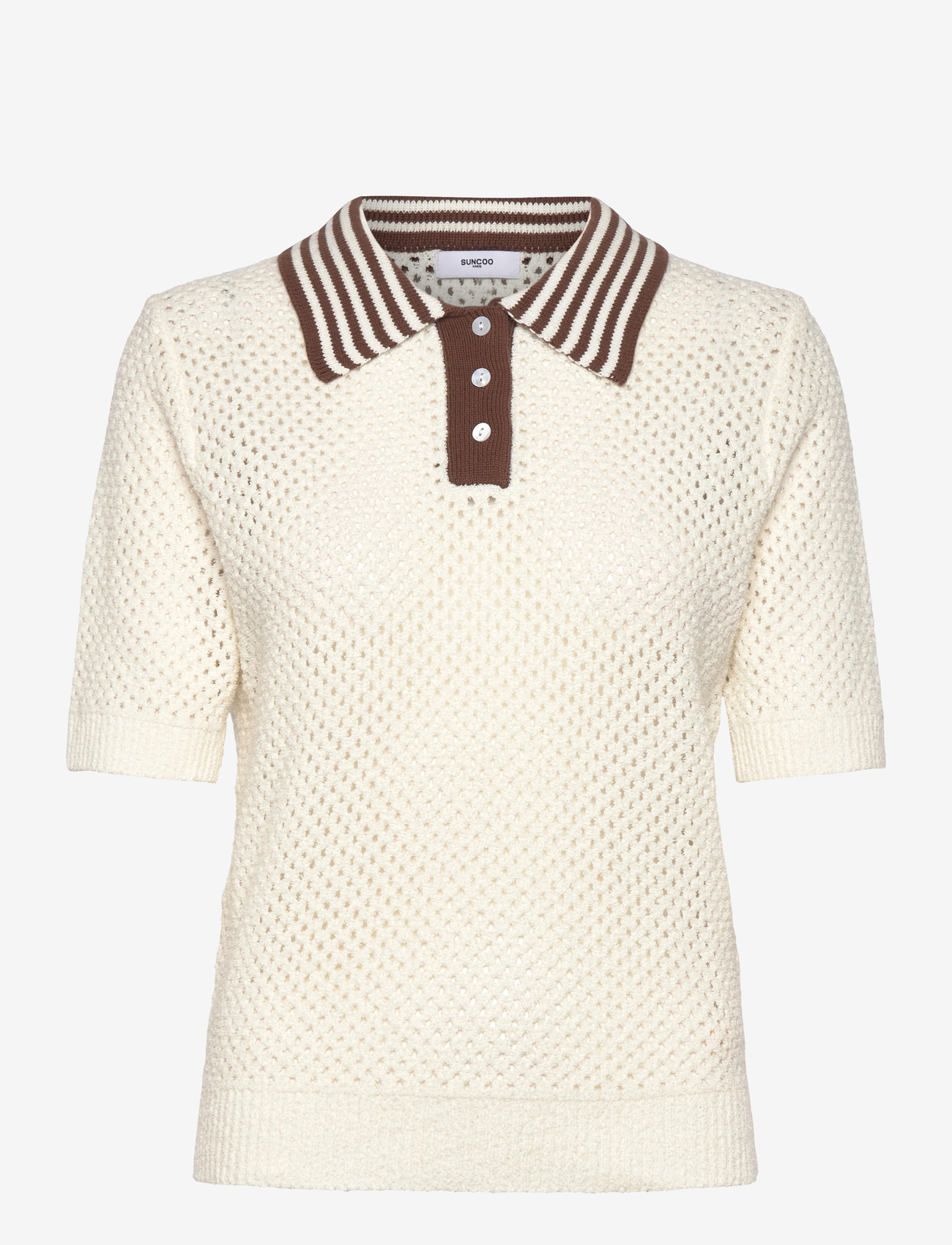 SUNCOO Paris - Perigue - t-shirts - blanc casse - 1