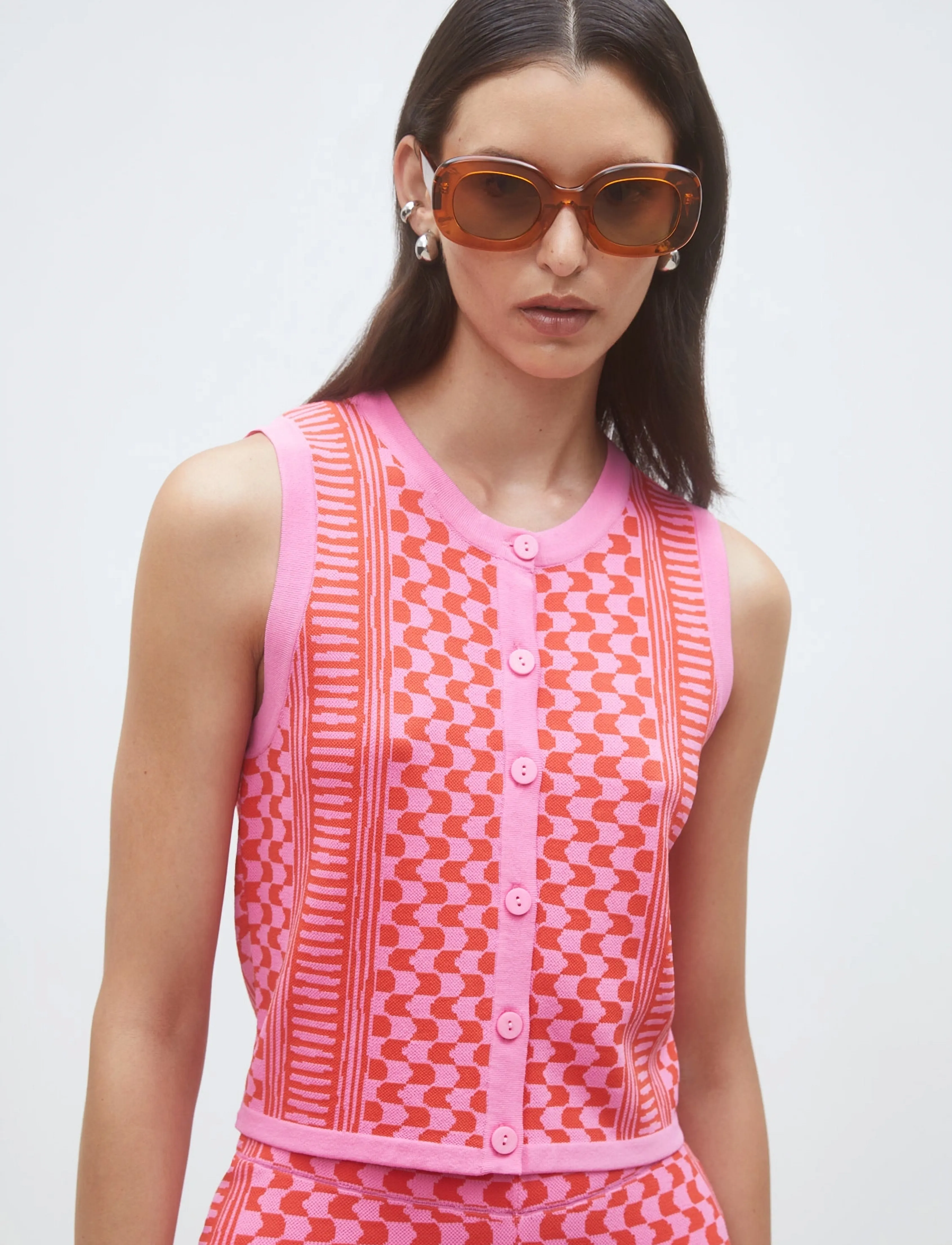 SUNCOO Paris - Gablesi - strickwesten - rose - 4