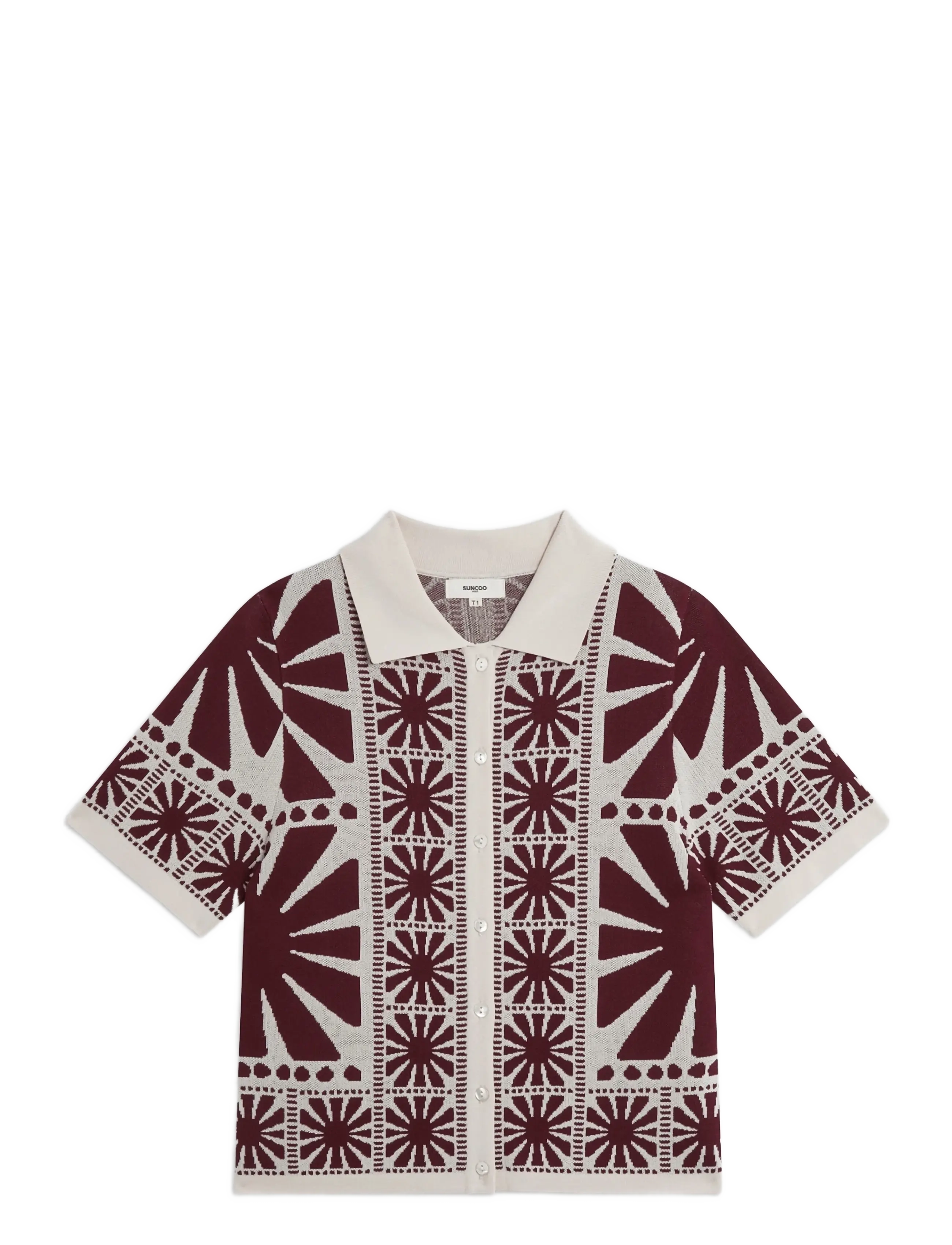 SUNCOO PARIS Gabera Burgundy - L - Damen