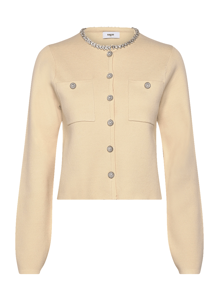 SUNCOO Paris - Gabriel - cardigans - beige - 1