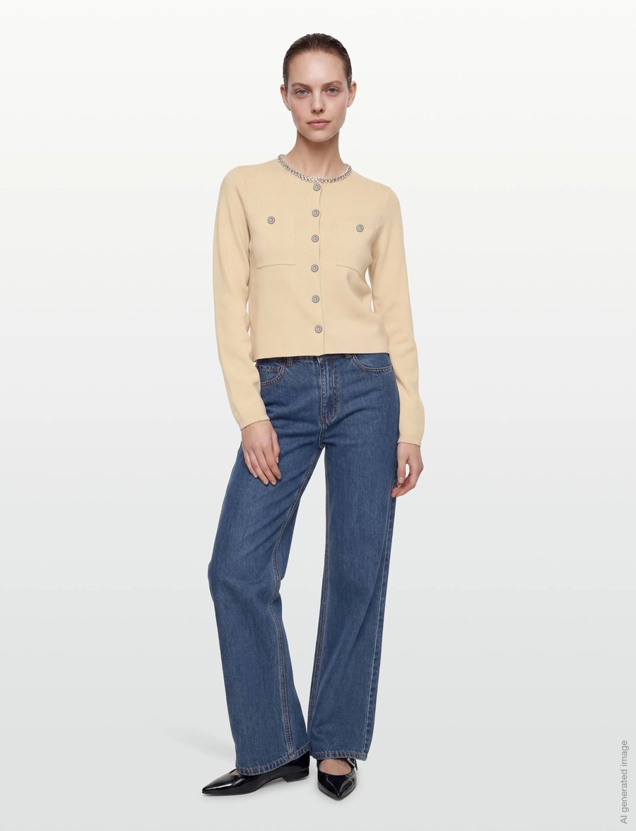 SUNCOO Paris - Gabriel - cardigans - beige - 0