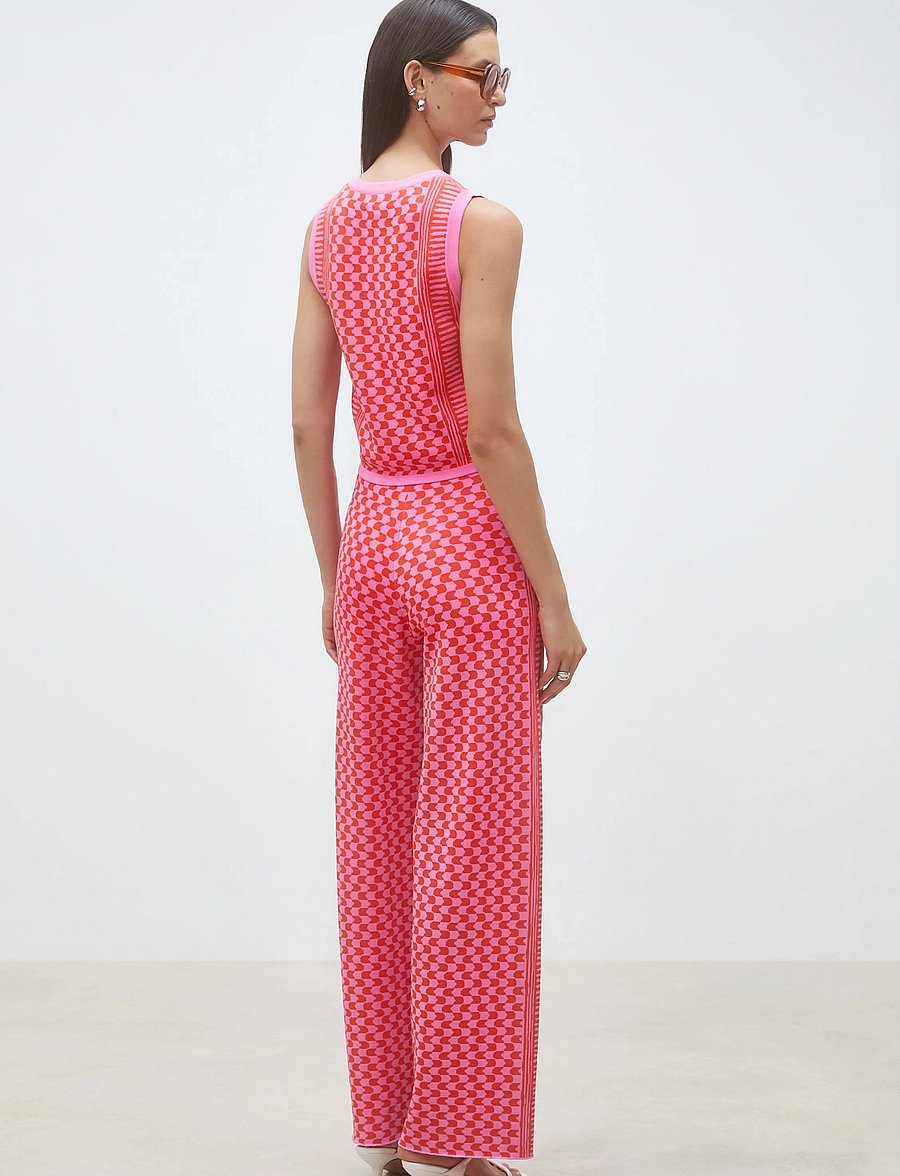 SUNCOO Paris - Jonas - hosen mit weitem bein - rose - 3