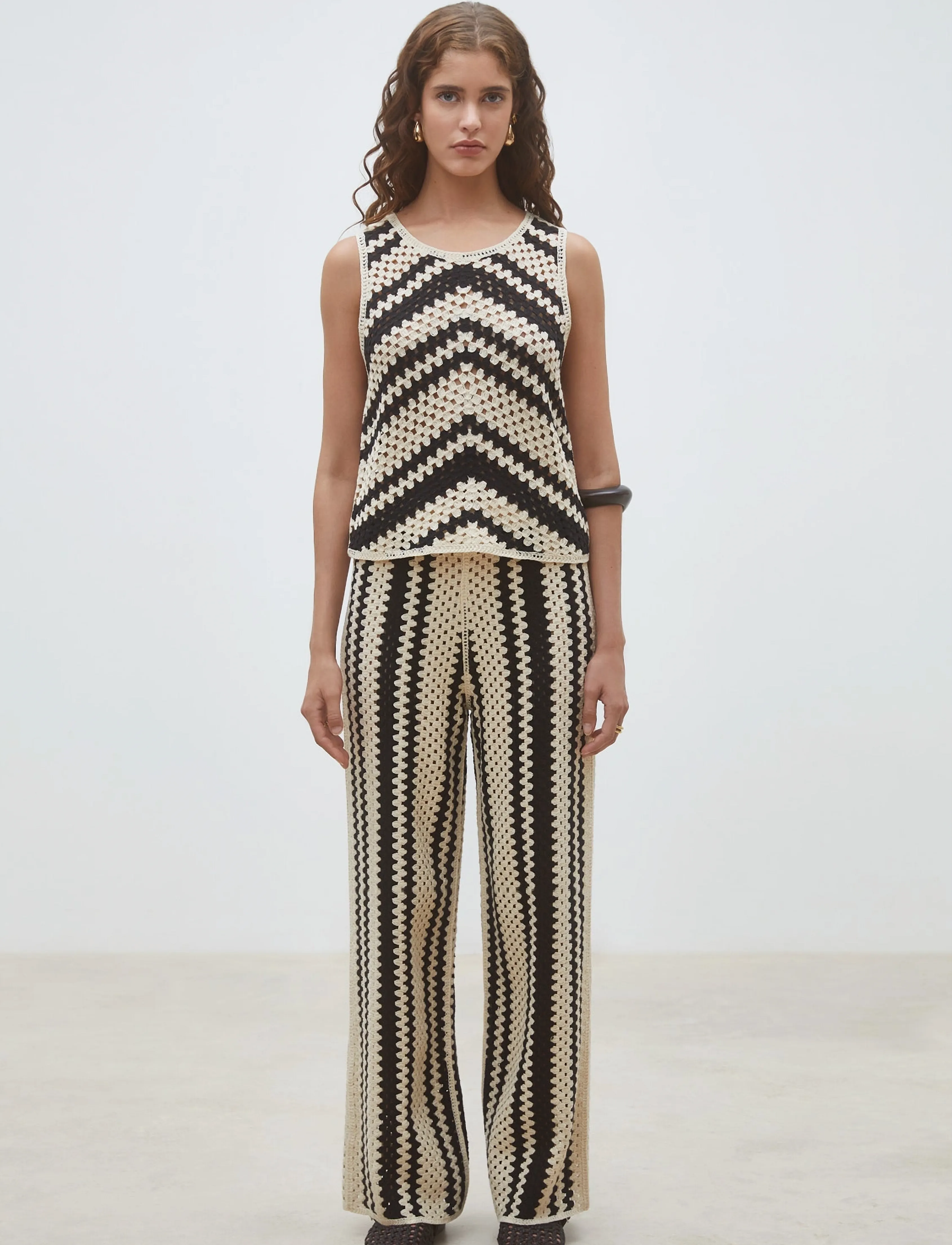 SUNCOO Paris Jequel - Hosen - CREME / cream