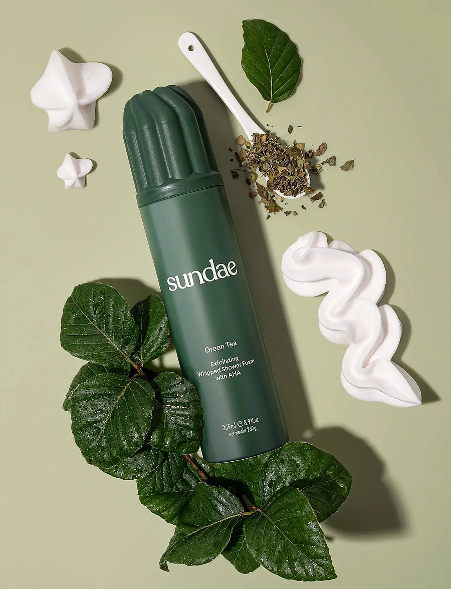 Sundae Body - Whipped Shower Foam - shower gel & bruseolier - green tea - 0