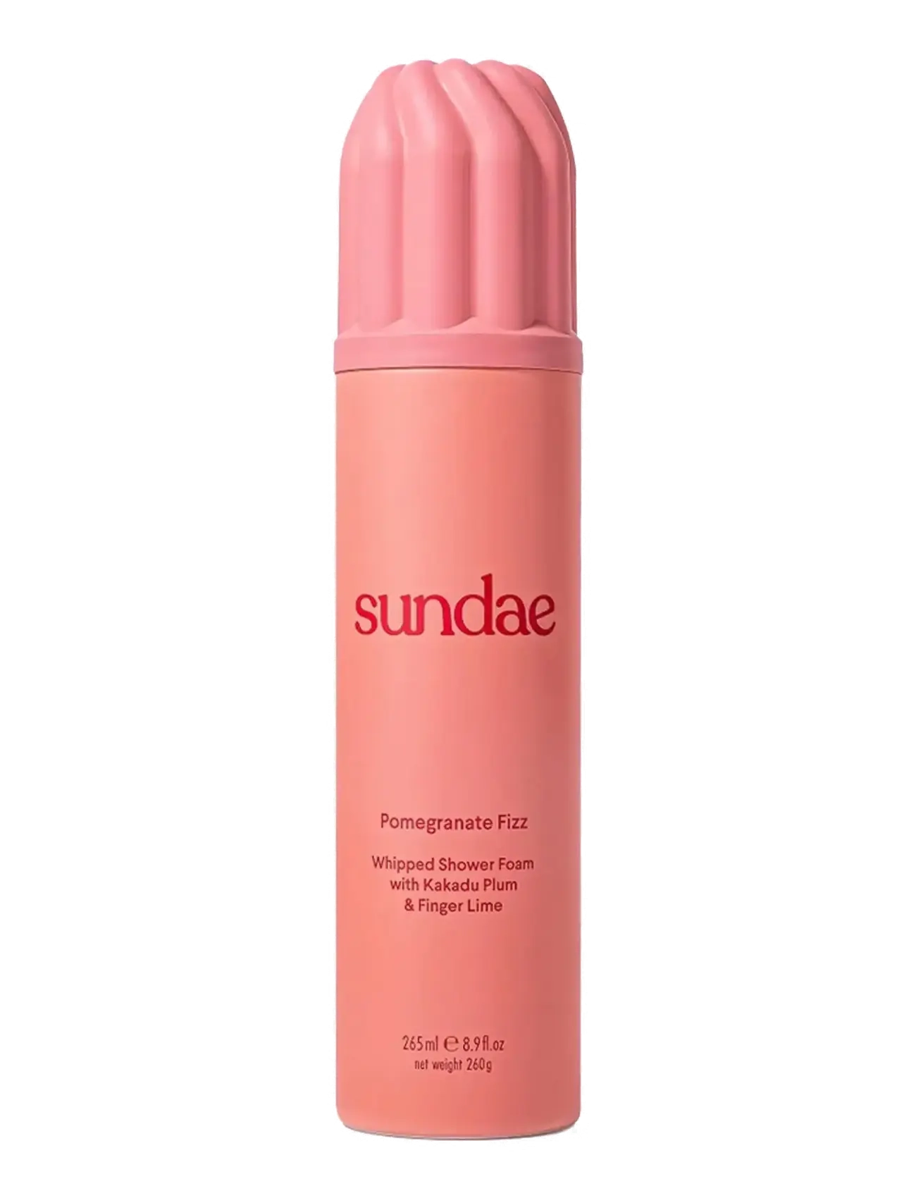 Sundae Body Pomegranate Fizz Whipped Shower Foam, Shower Vinegar & Dressing Bottles, Pink, Str: 265 ML