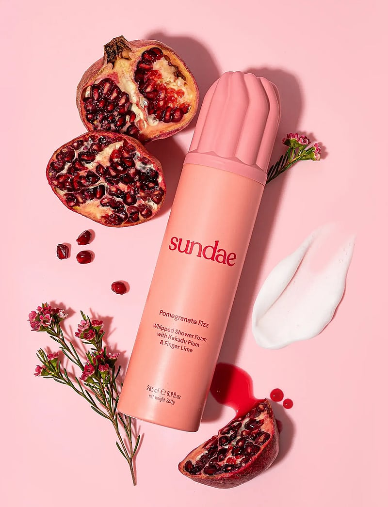 Sundae Body - Pomegranate Fizz Whipped Shower Foam - suihkugeelit ja öljyt - pomegranate - 0