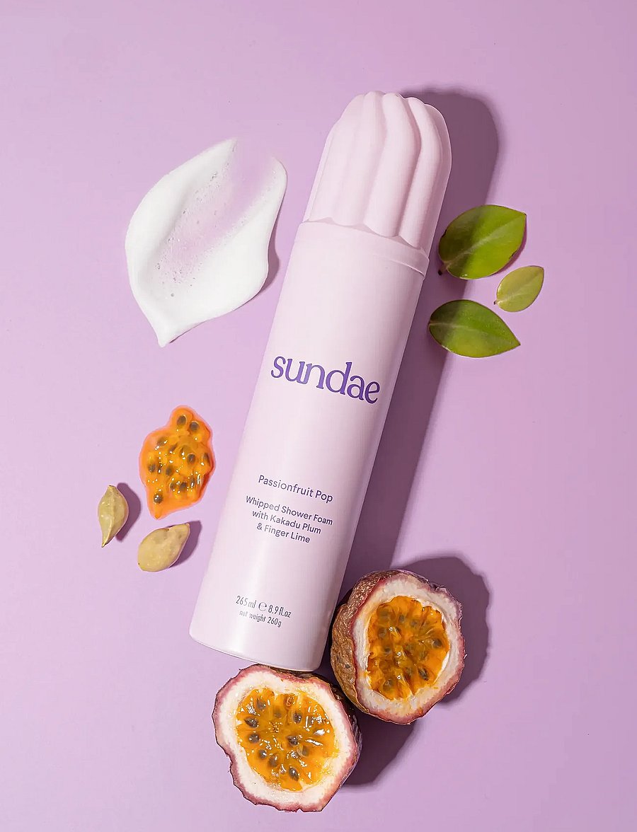 Sundae Body - Whipped Shower Foam - shower gel & bruseolier - passionfruit - 0