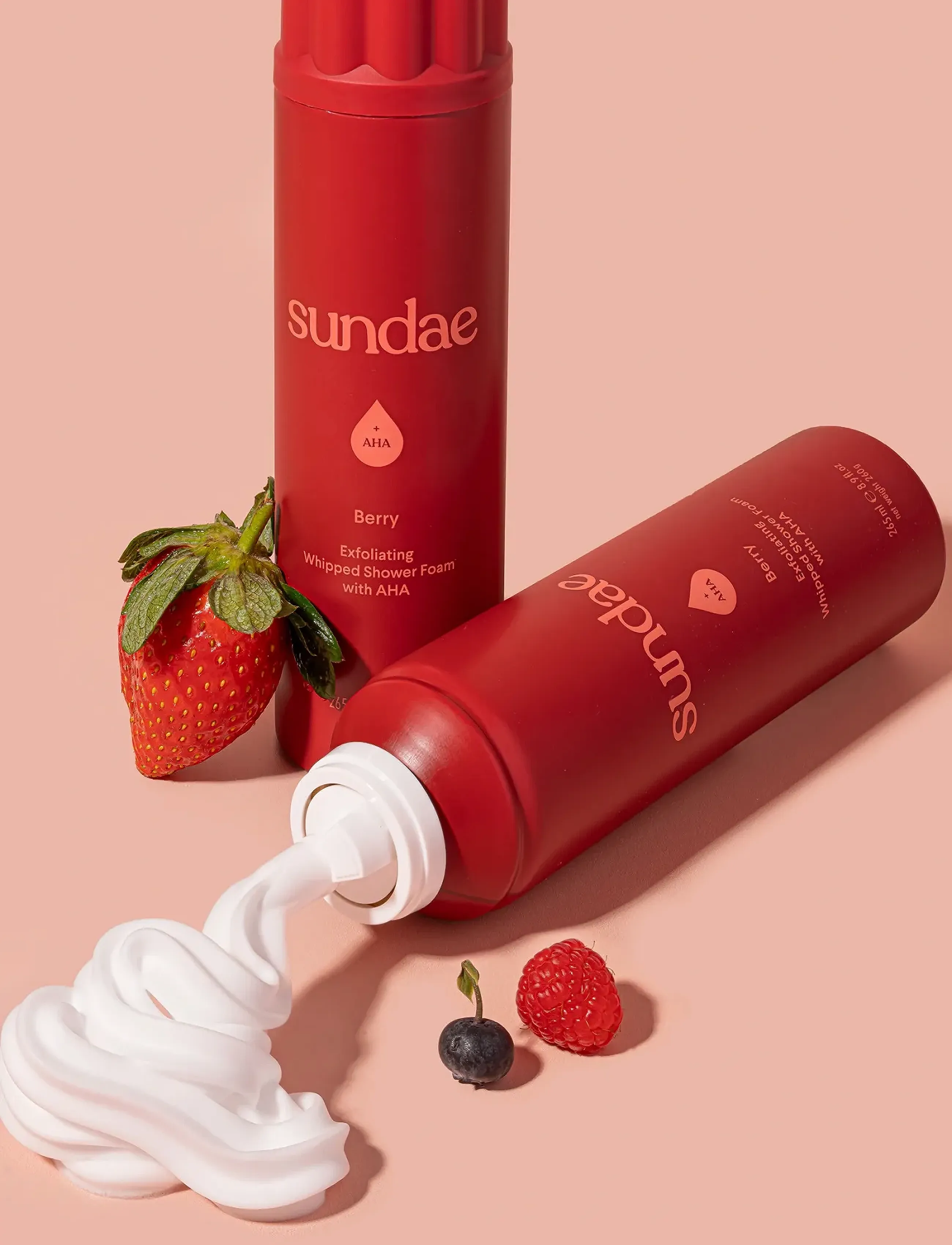 Sundae Body - Whipped Shower Foam - duschgel & duscholjor  - berry - 2