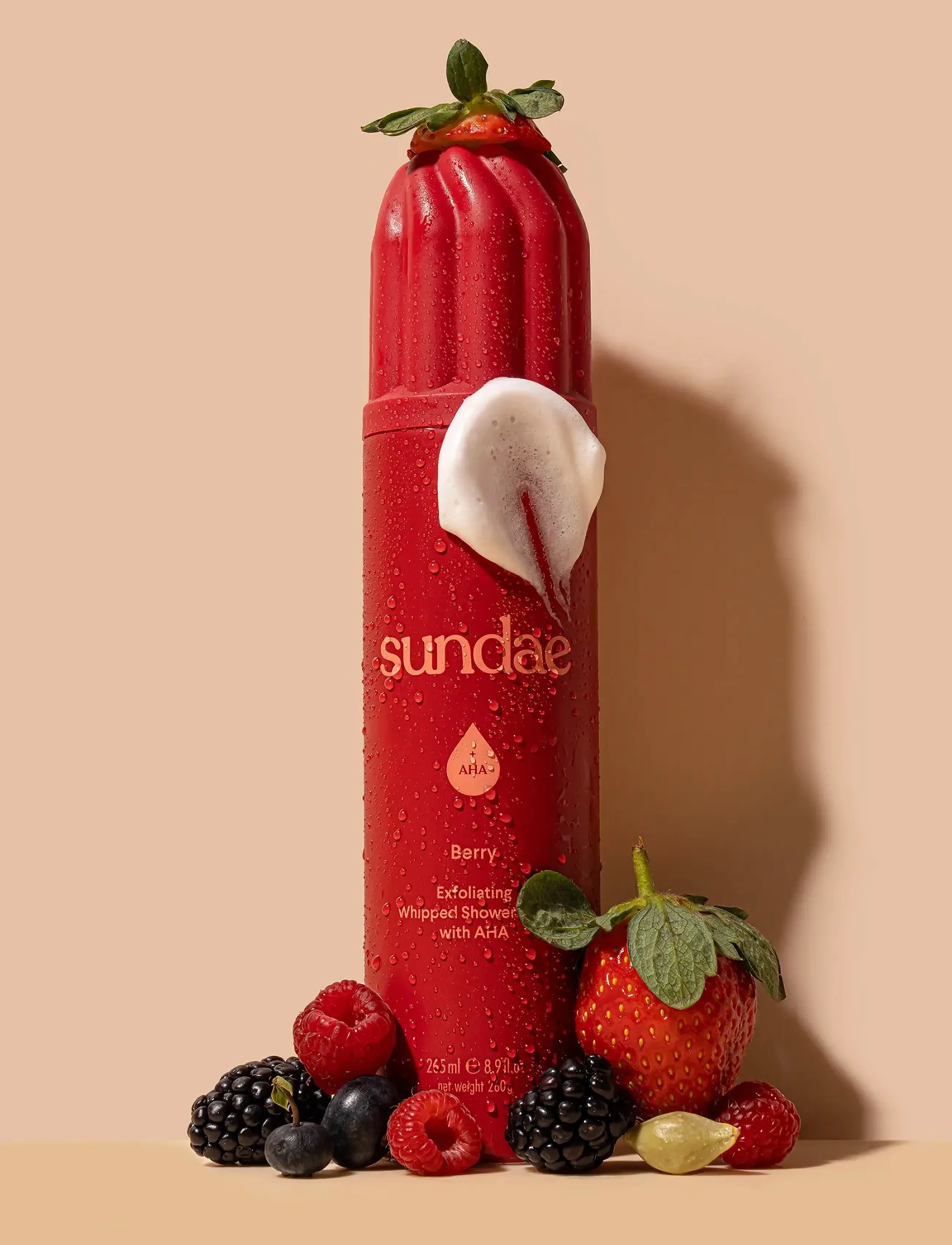 Sundae Body - Whipped Shower Foam - duschgel & duscholjor  - berry - 3