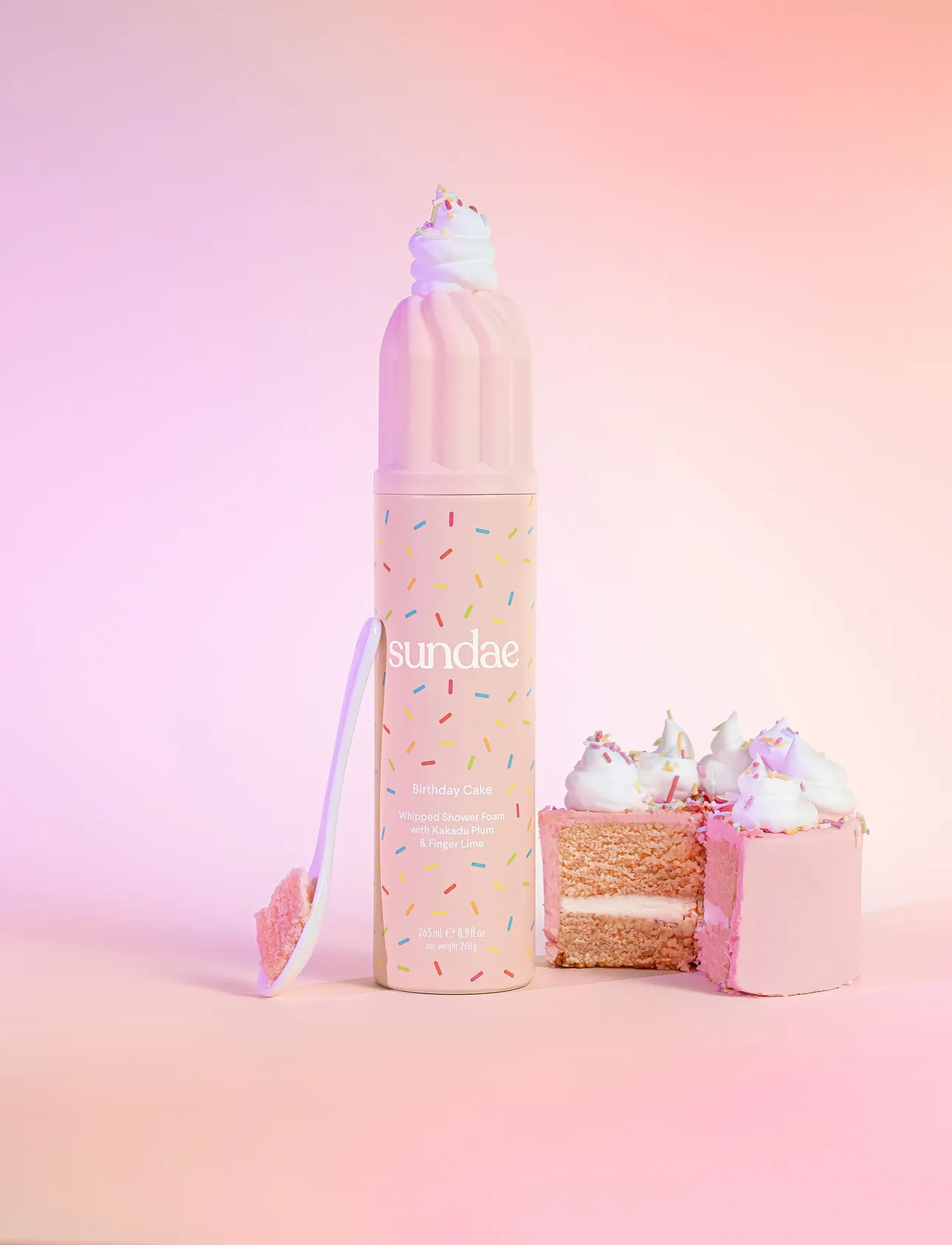 Sundae Body - Whipped Shower Foam - duschgel & duscholjor  - birthday cake - 2