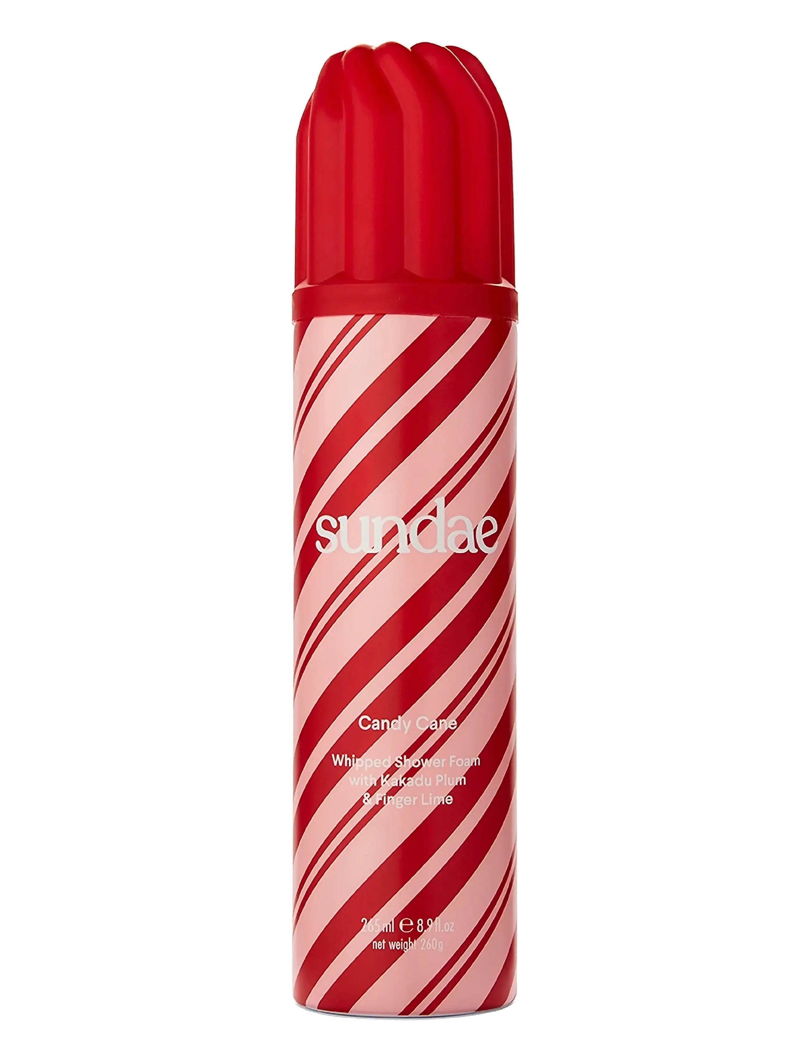 Sundae Body Candy Cane Whipped Shower Foam, Badekar og bruser, Rød, Str: 265 ML