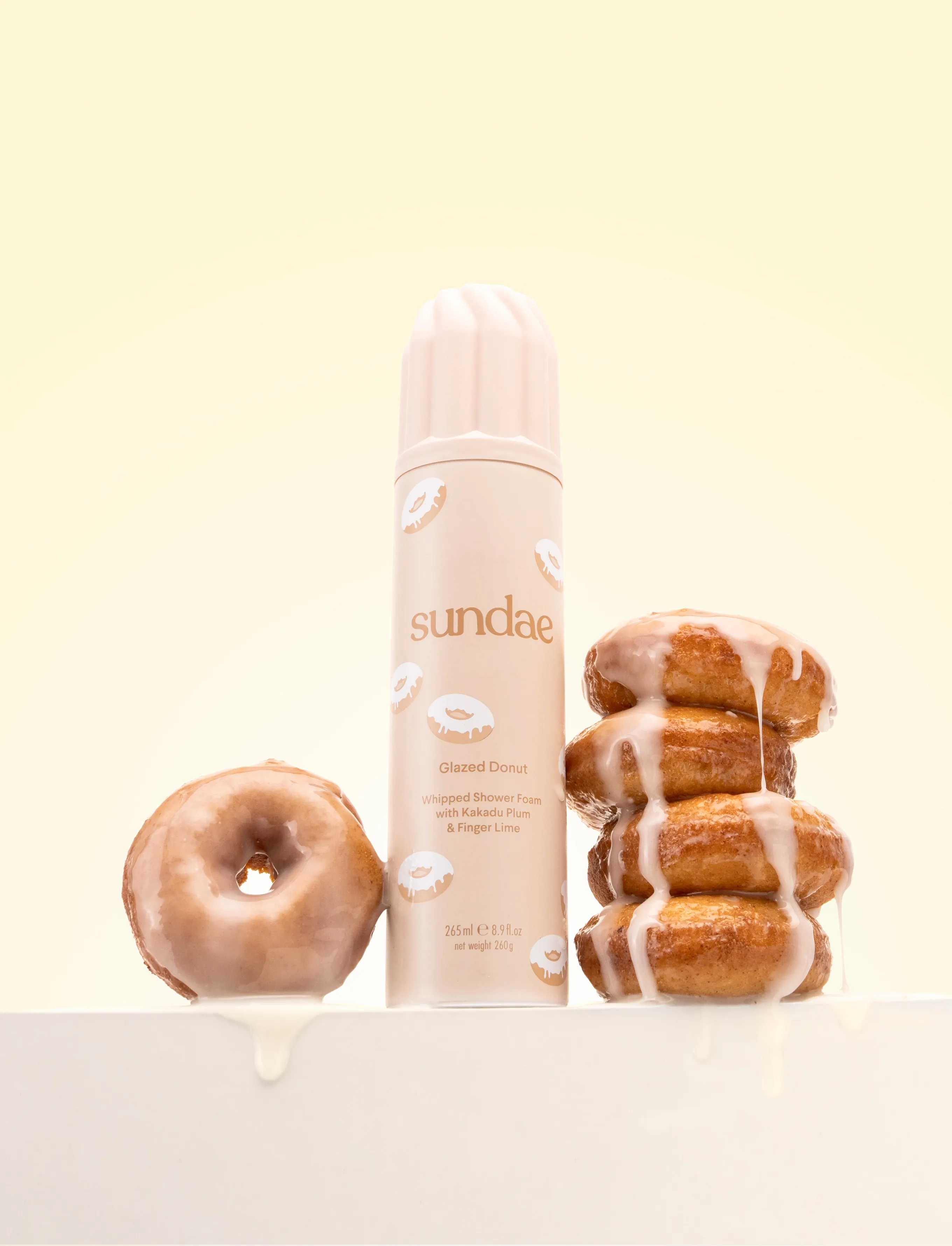 Sundae Body - Glazed Donut - Whipped Shower Foam - duschgel & duscholjor  - glazed donut - 3