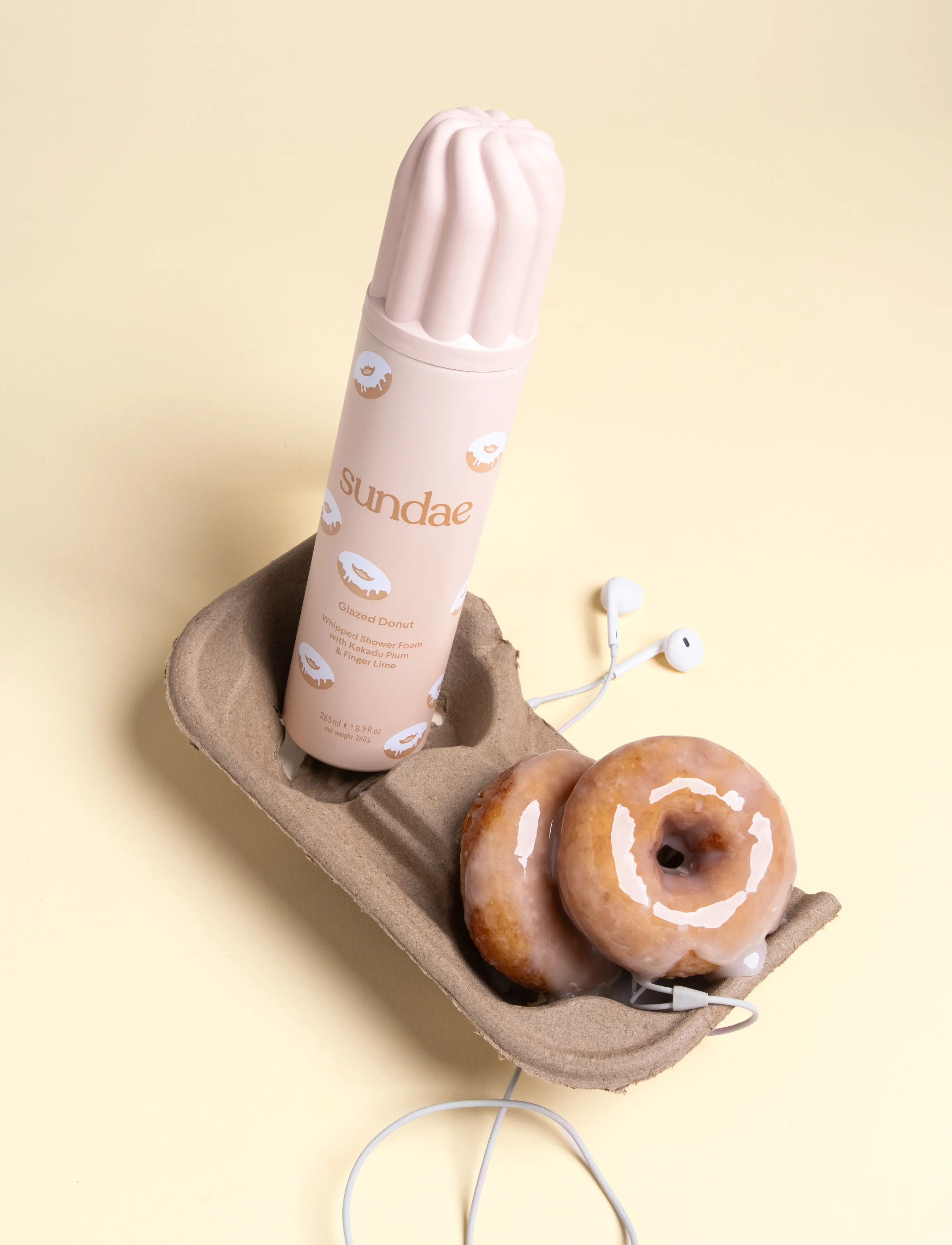 Sundae Body - Glazed Donut - Whipped Shower Foam - duschgel & duscholjor  - glazed donut - 4