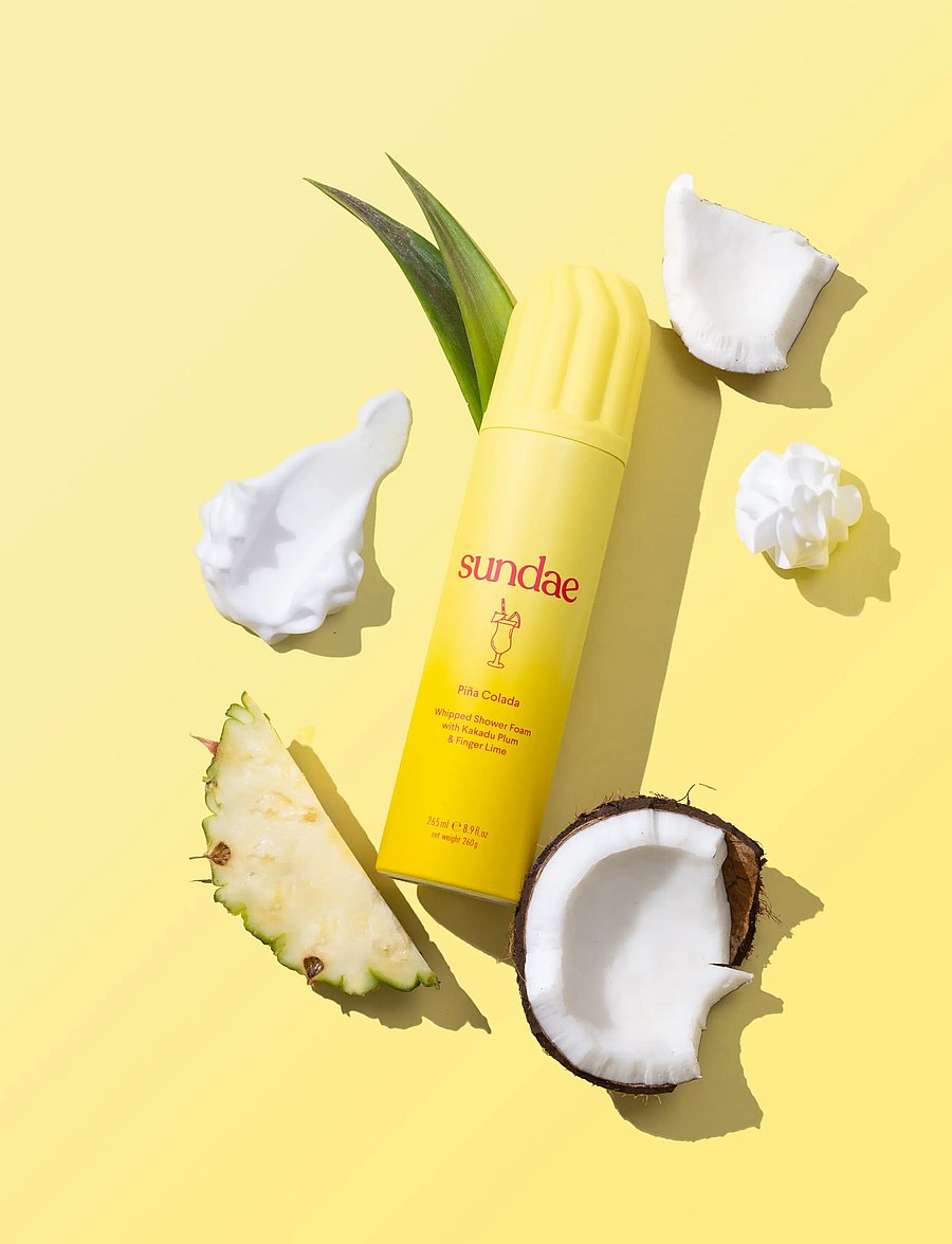 Sundae Body - Whipped Shower Foam - shower gel & bruseolier - pina colada - 0