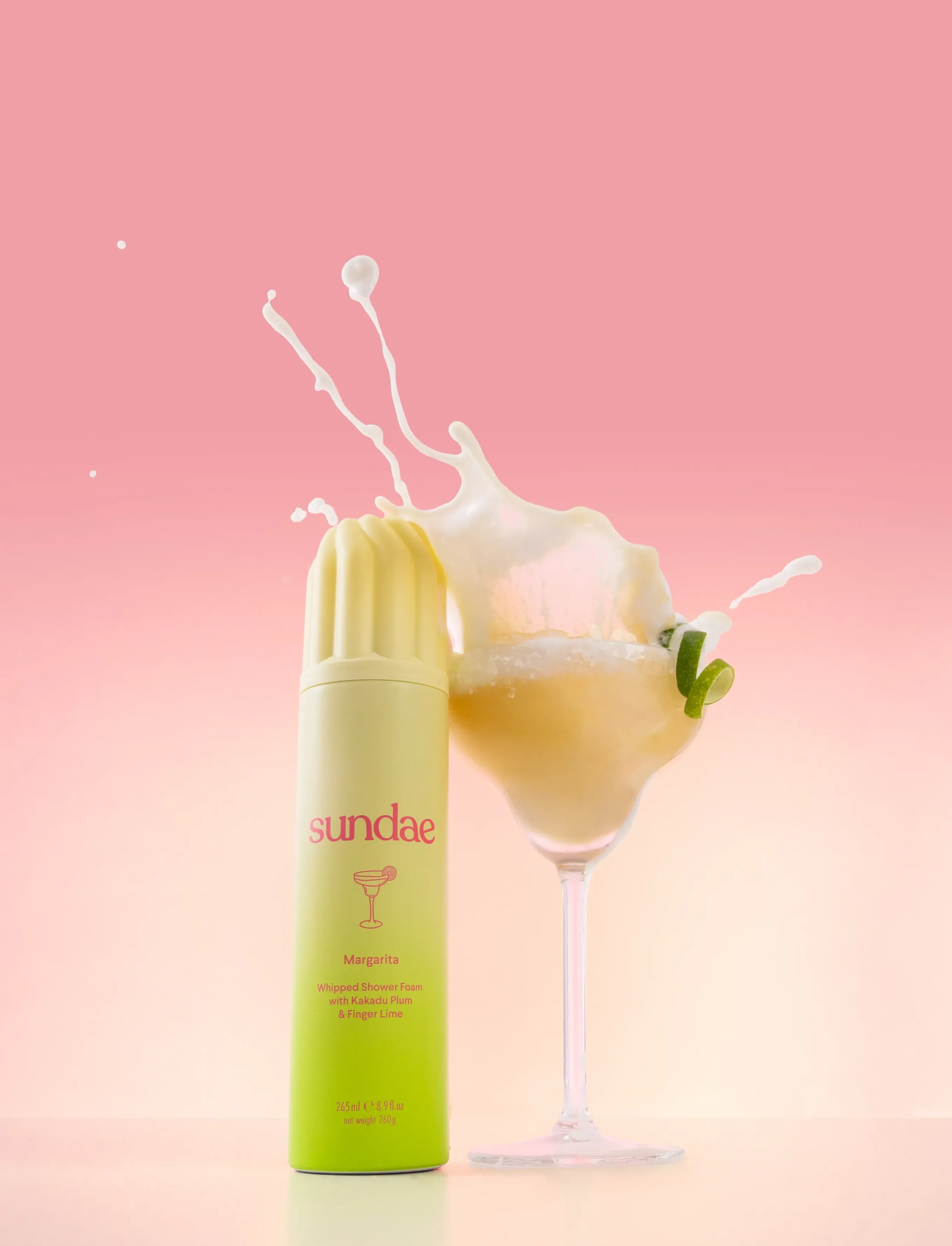 Sundae Body - Whipped Shower Foam - shower gel & bruseolier - margarita - 3