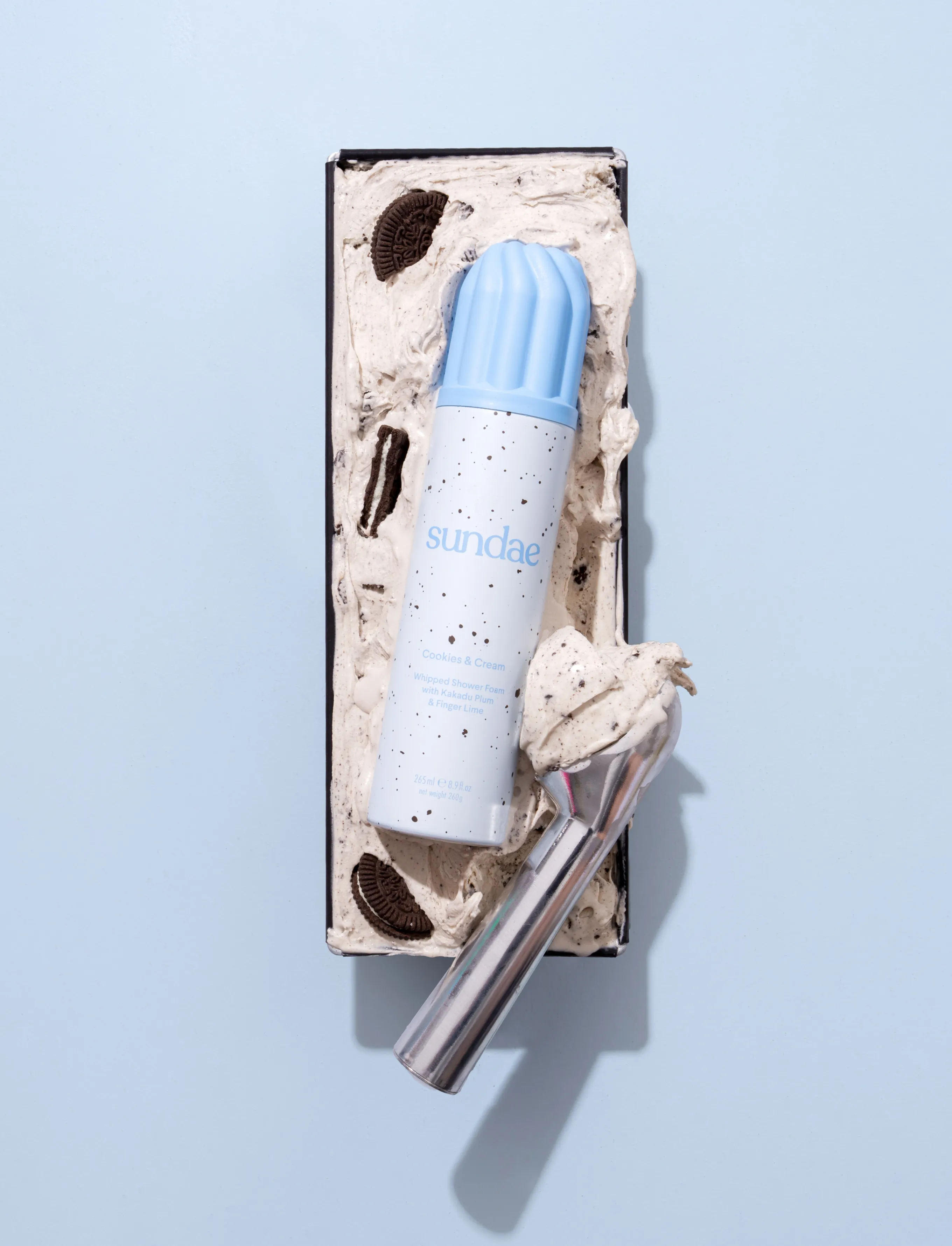 Sundae Body - Cookies & Cream - Whipped Shower Foam - duschgel & duscholjor  - cookies & cream - 3