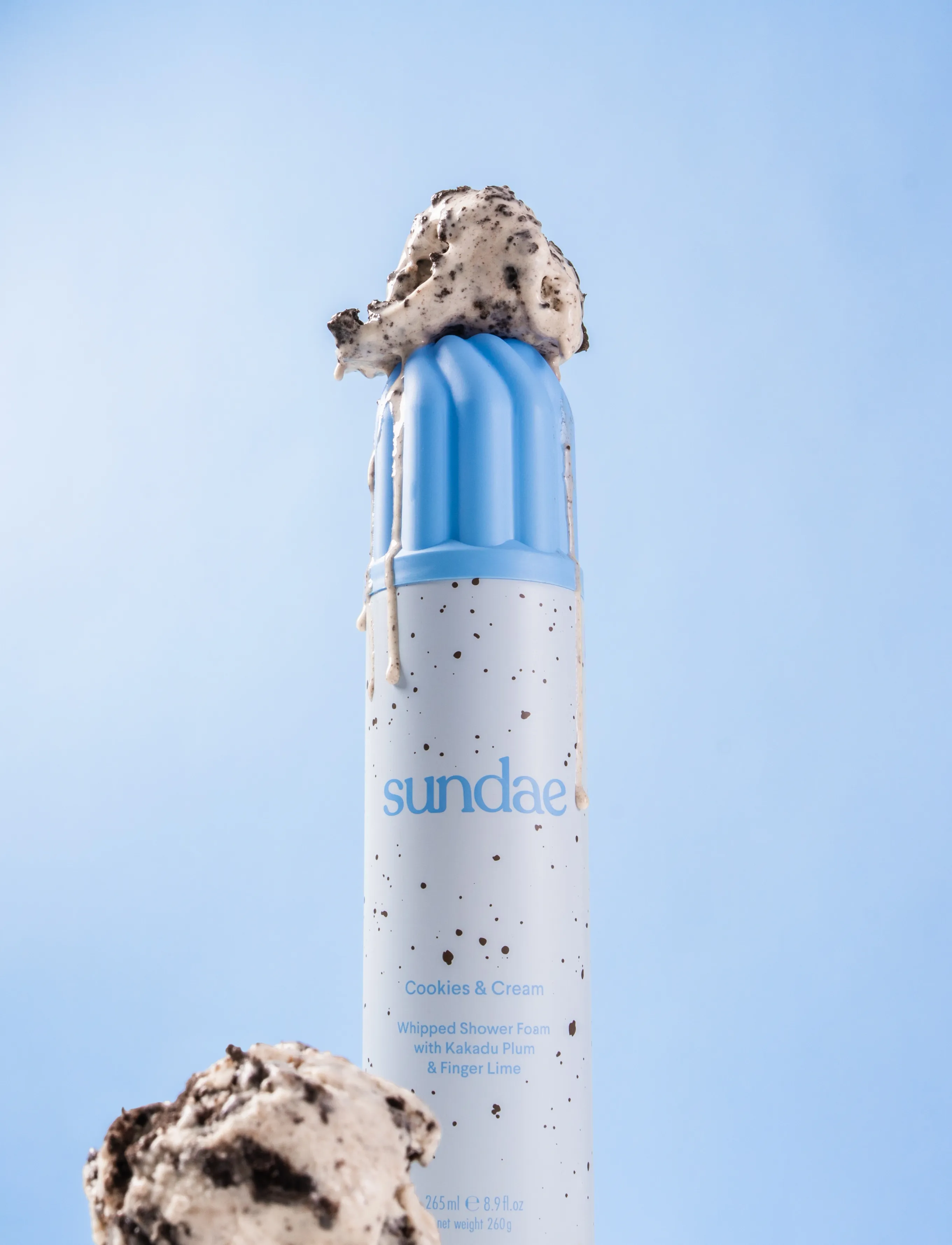Sundae Body - Cookies & Cream - Whipped Shower Foam - duschgel & duscholjor  - cookies & cream - 4