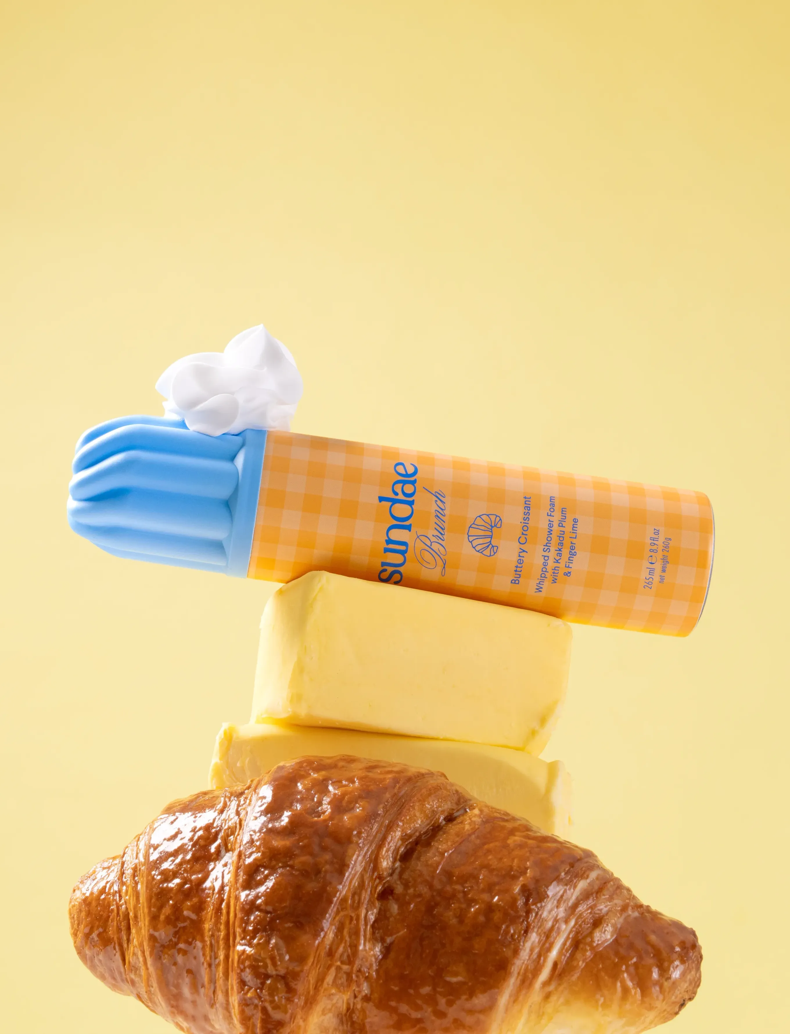 Sundae Body - Buttery Croissant Whipped Shower Foam - shower gel & bruseolier - croissant - 2