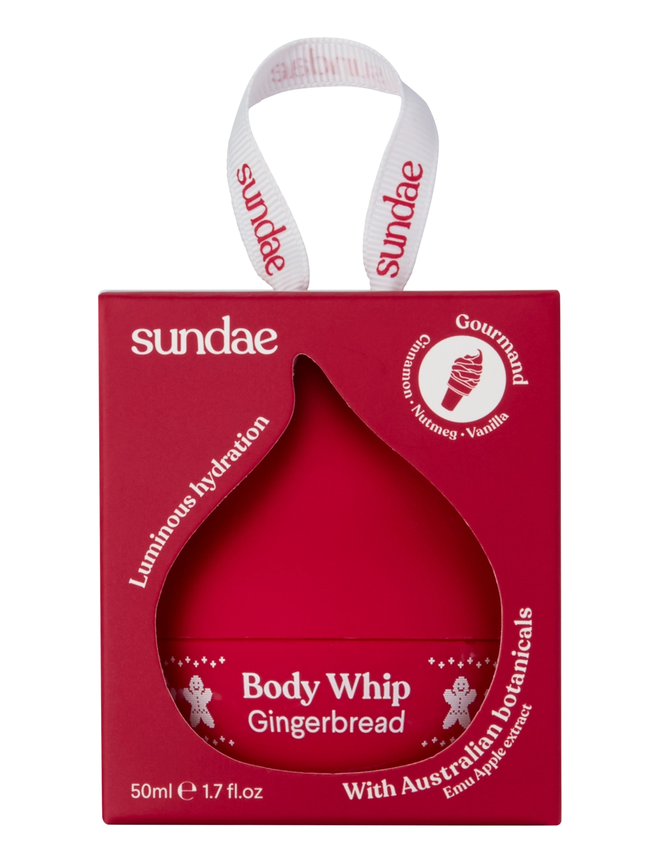 Sundae Body MINI - Whipped Body Moisturiser - Gingerbread - Body lotion - GINGERBREAD / clear