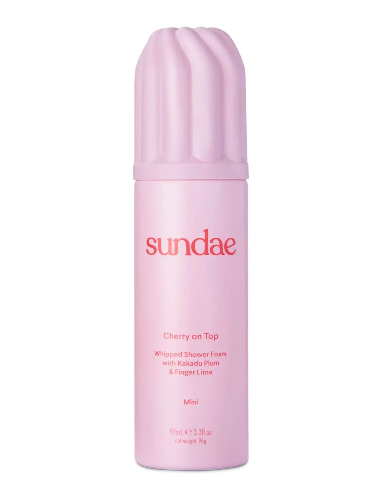 Sundae Body MINI - Cherry On Top - Whipped Shower Foam - Hudpleje - CHERRY ON TOP / pink/rose