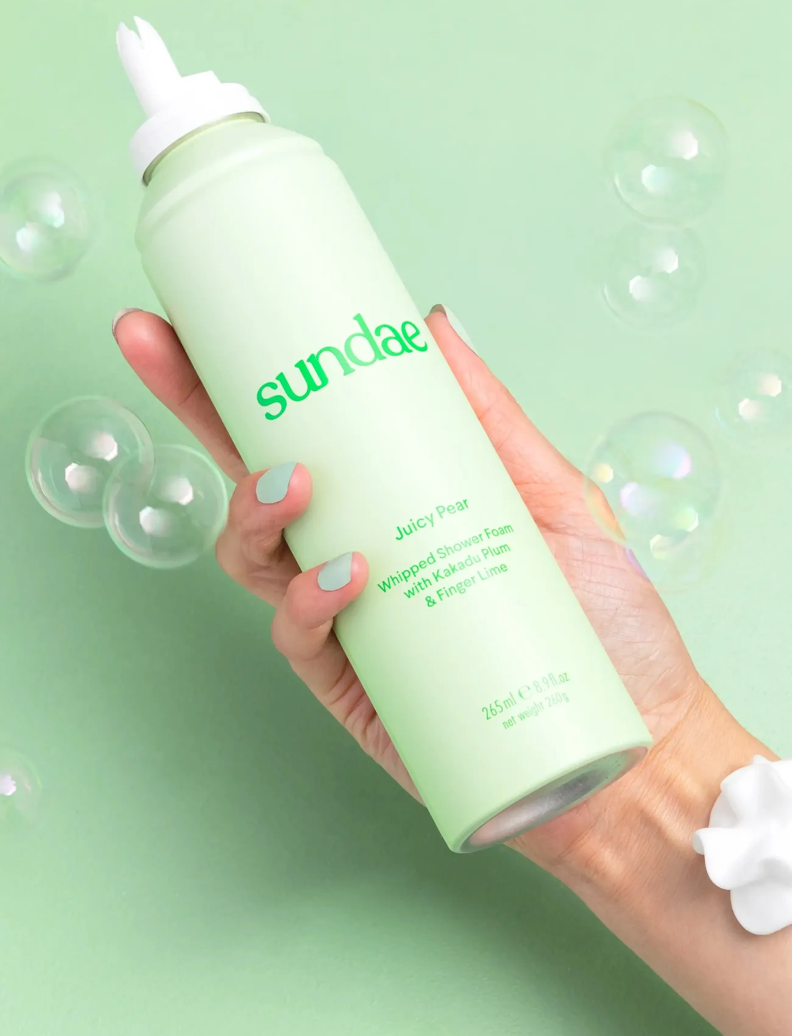 Sundae Body - Juicy Pear Whipped Shower Foam - suihkugeelit ja öljyt - pear - 2