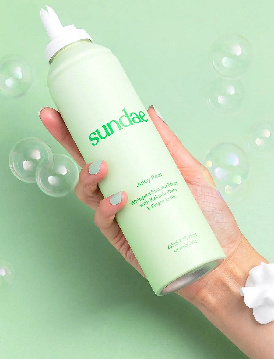 Sundae Body - Juicy Pear Whipped Shower Foam - shower gel & bruseolier - pear - 2